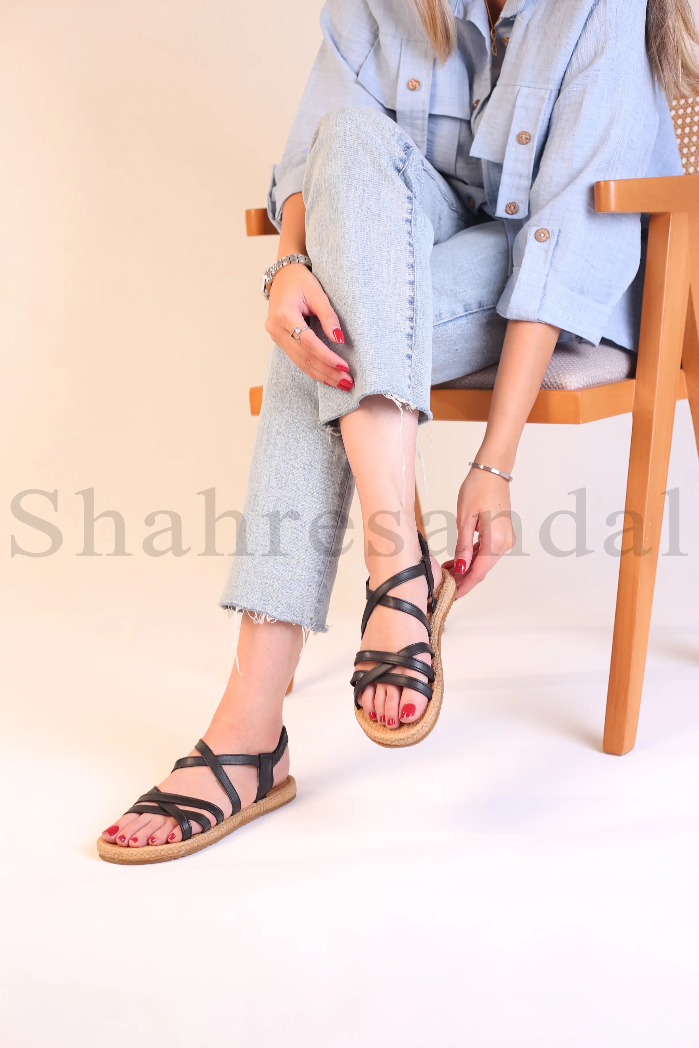 کفش صندل رکابدار زنانه صبا