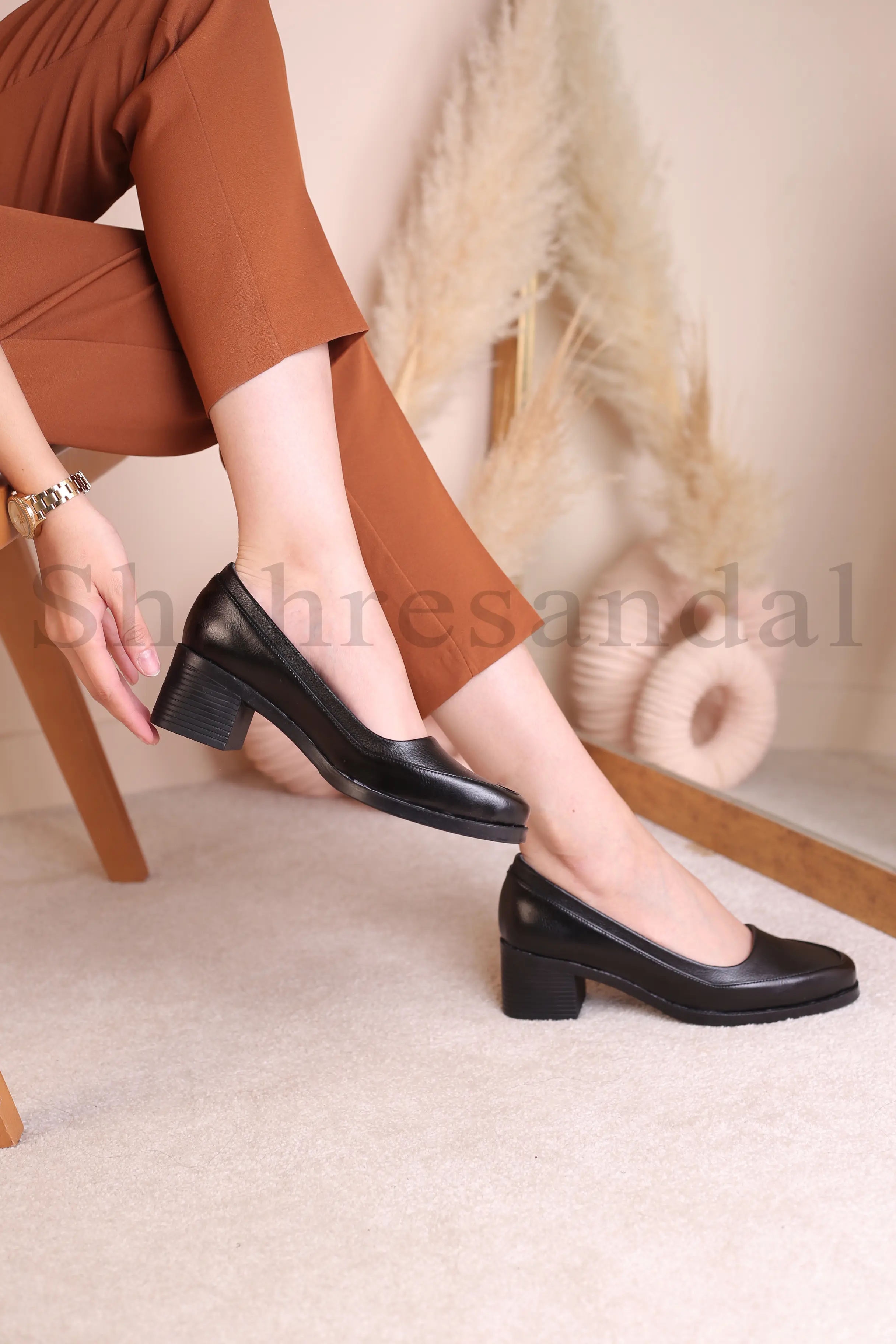 کفش پرسنلی پاشنه دار زنانه ثمین