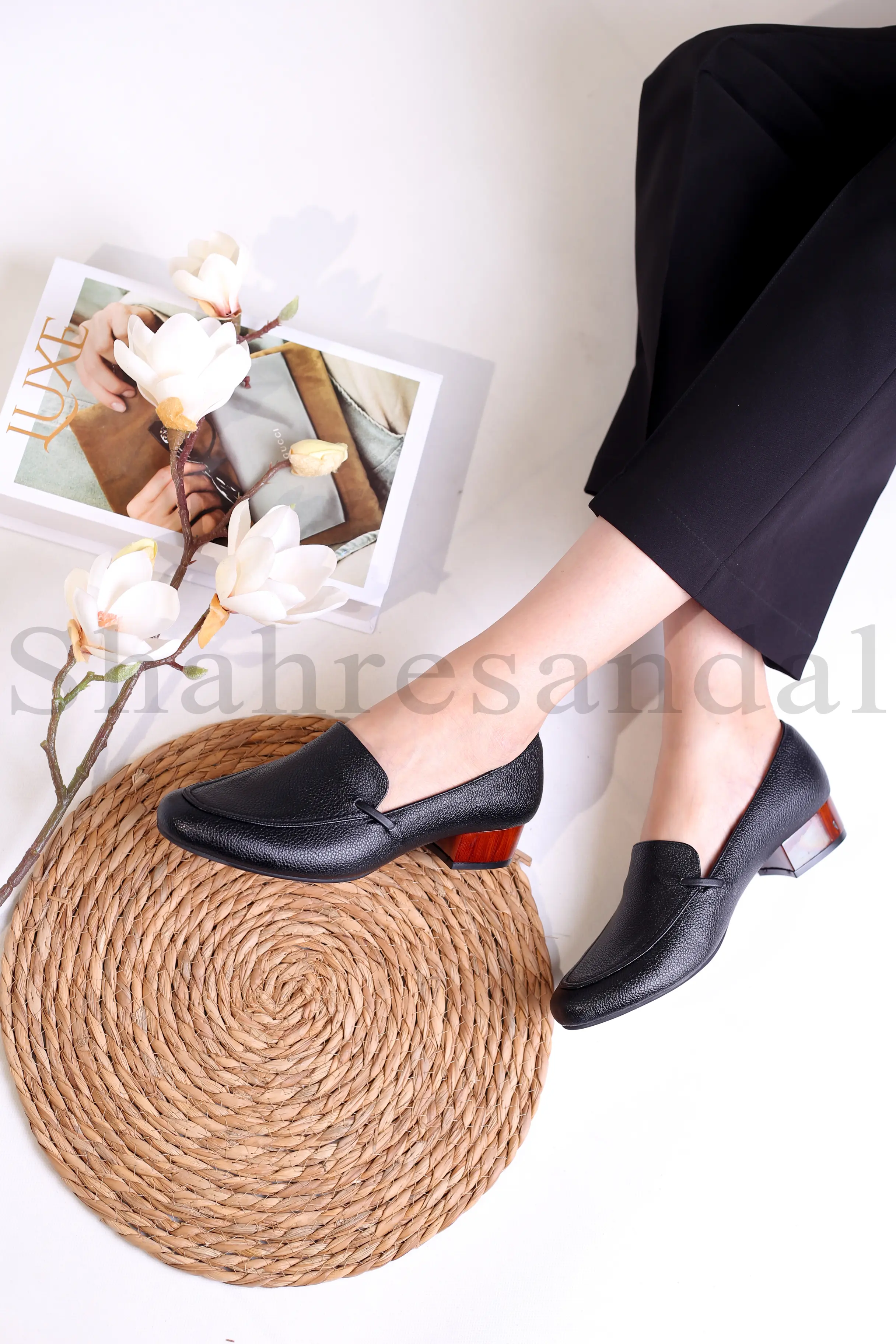 کفش پرسنلی پاشنه دار زنانه کد 825