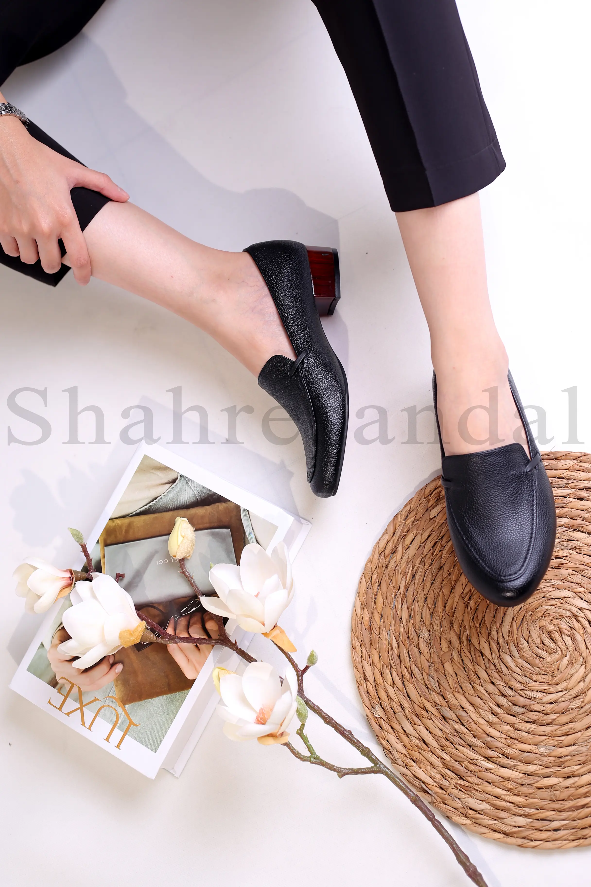 کفش پرسنلی پاشنه دار زنانه کد 825