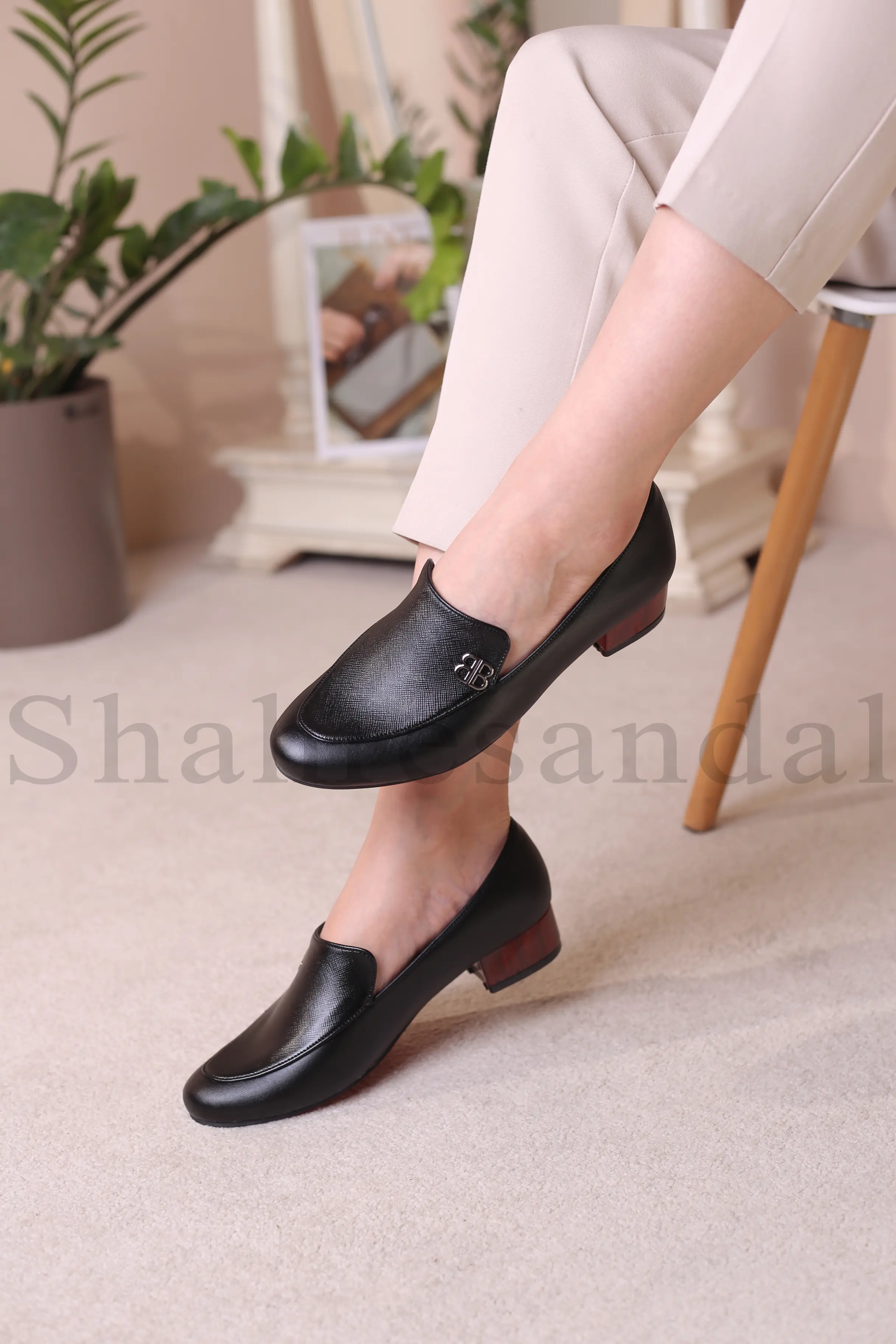 کفش پرسنلی پاشنه دار زنانه کد 335
