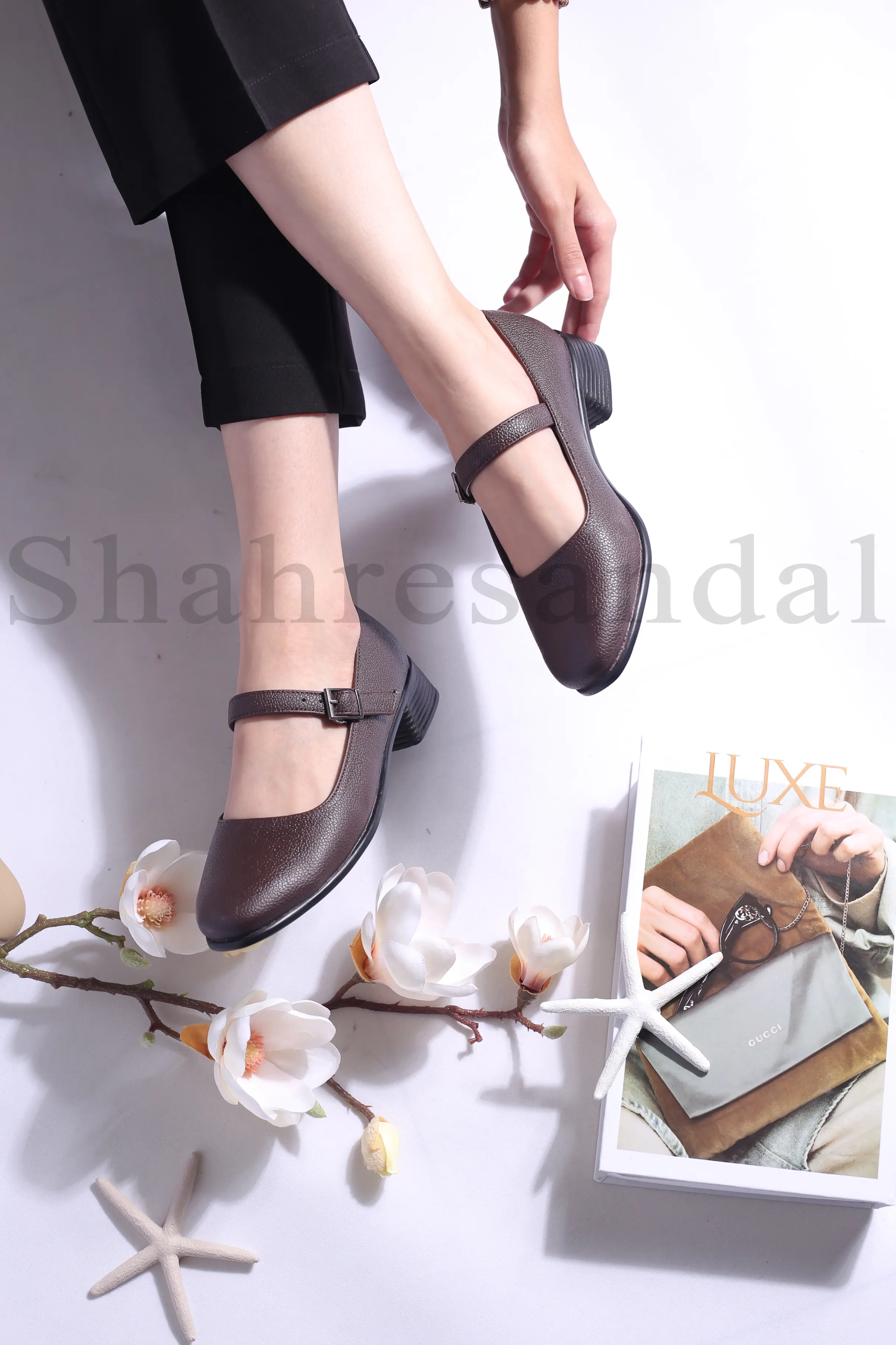 کفش پرسنلی پاشنه دار زنانه ترمه