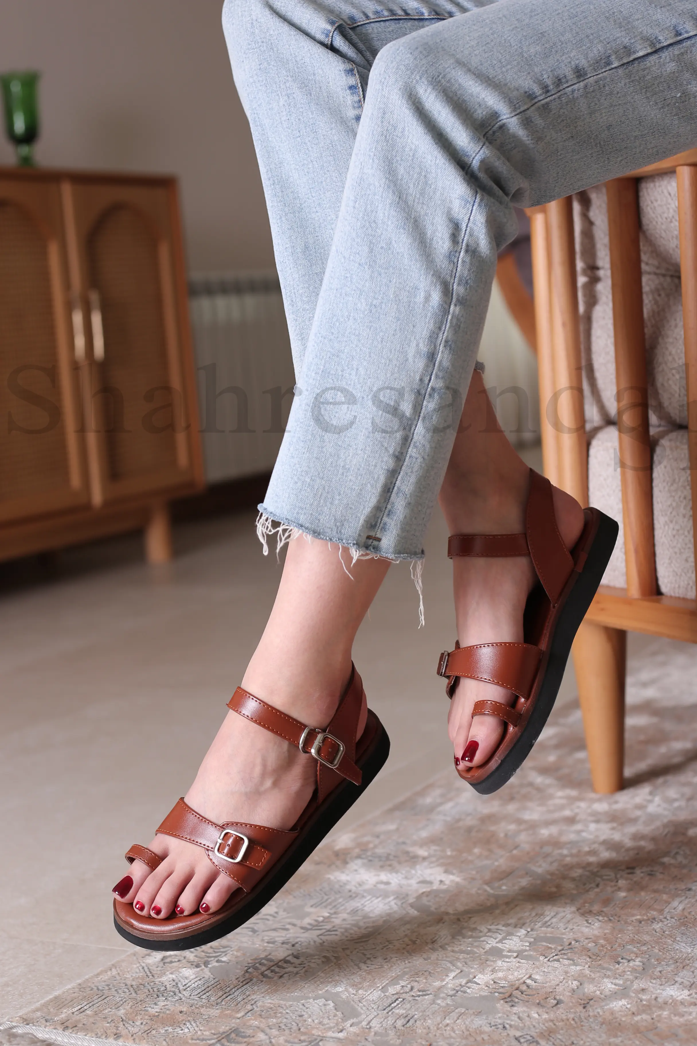کفش صندل رکابدار زنانه نارمیلا