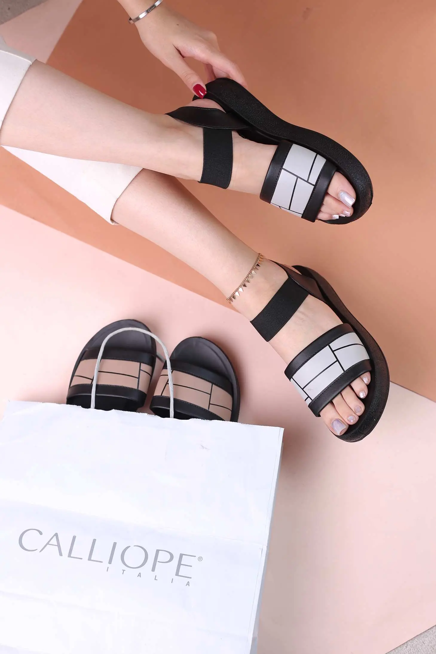 کفش صندل رکابدار  زنانه ریما 7012