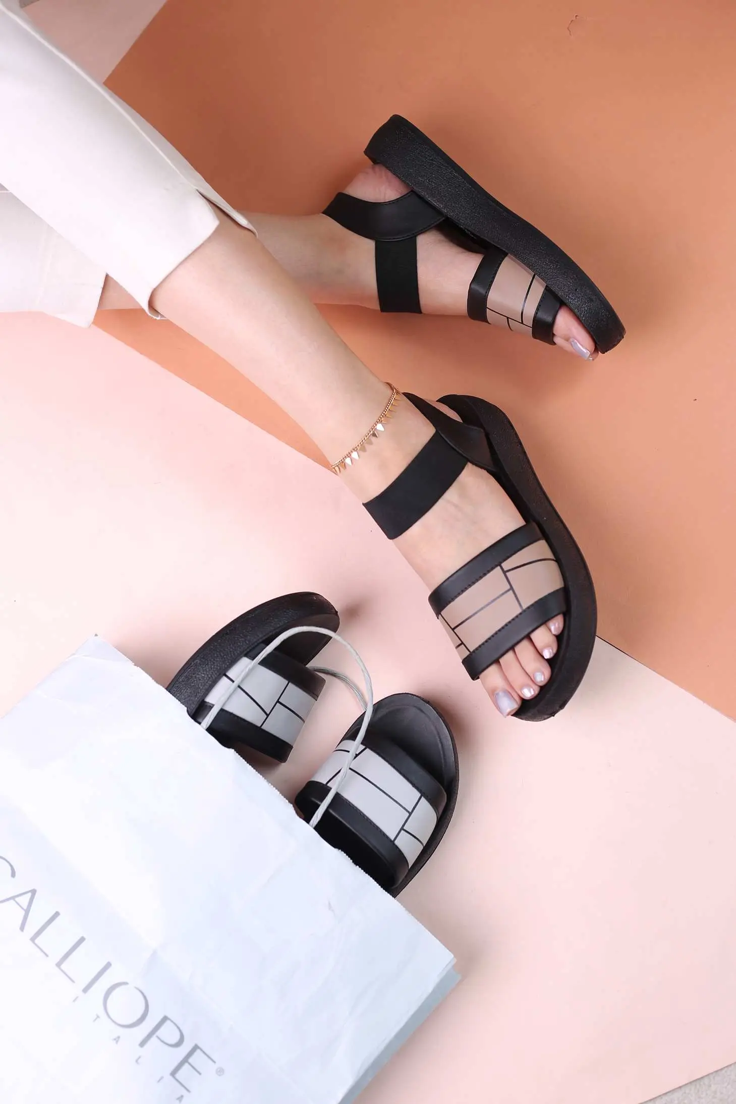 کفش صندل رکابدار  زنانه ریما 7012