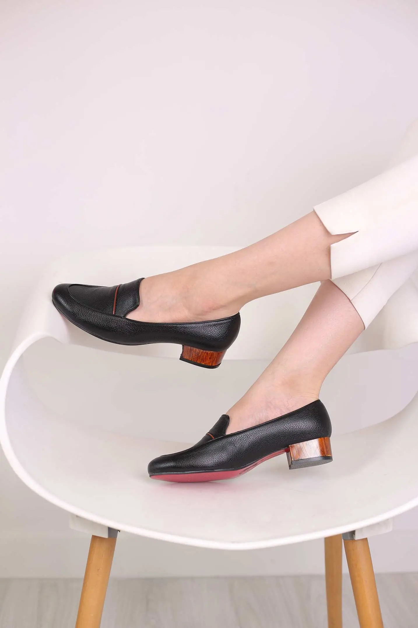 کفش پرسنلی پاشنه دار زنانه کد 360