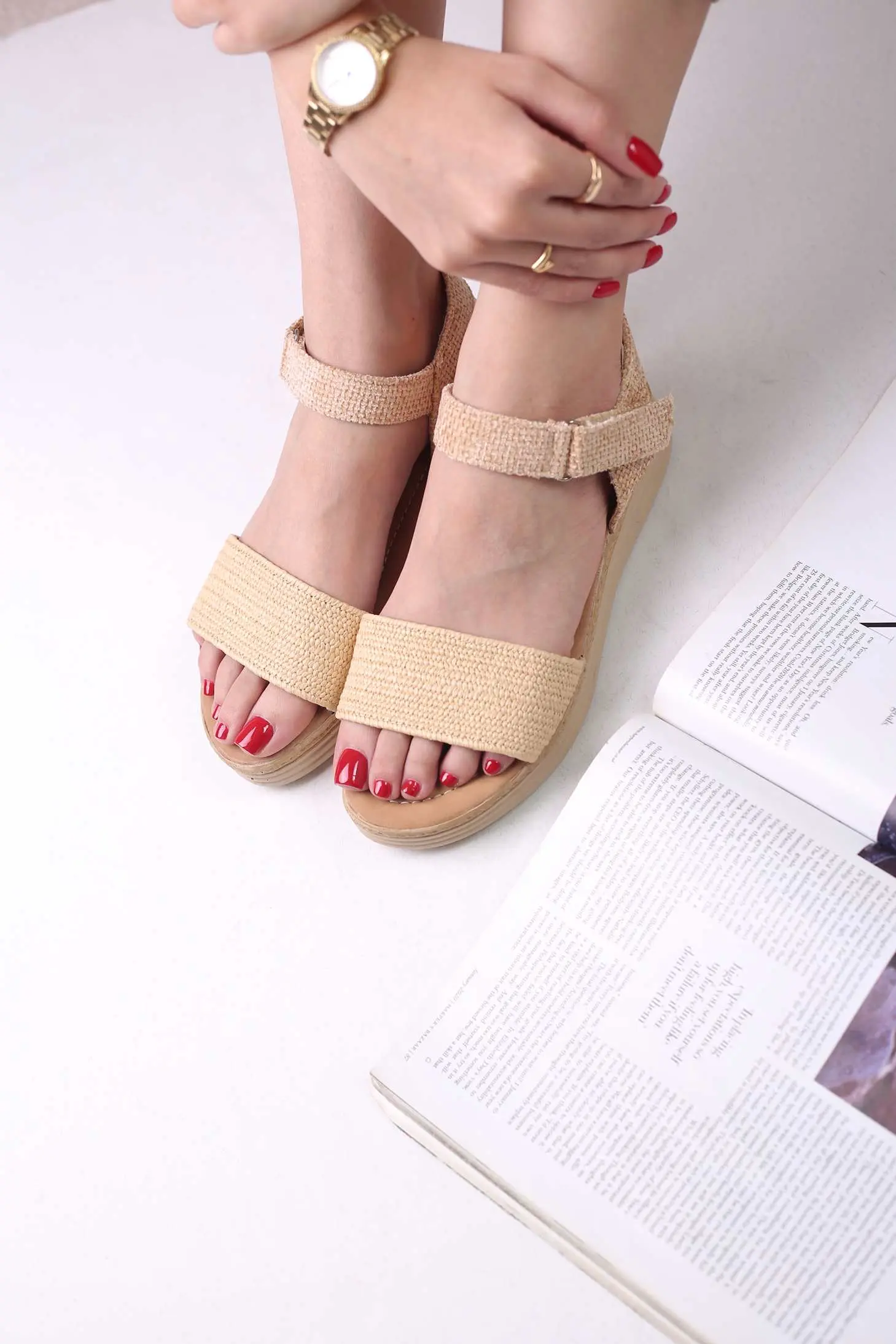 کفش صندل رکابدار زنانه نفیسه 9063
