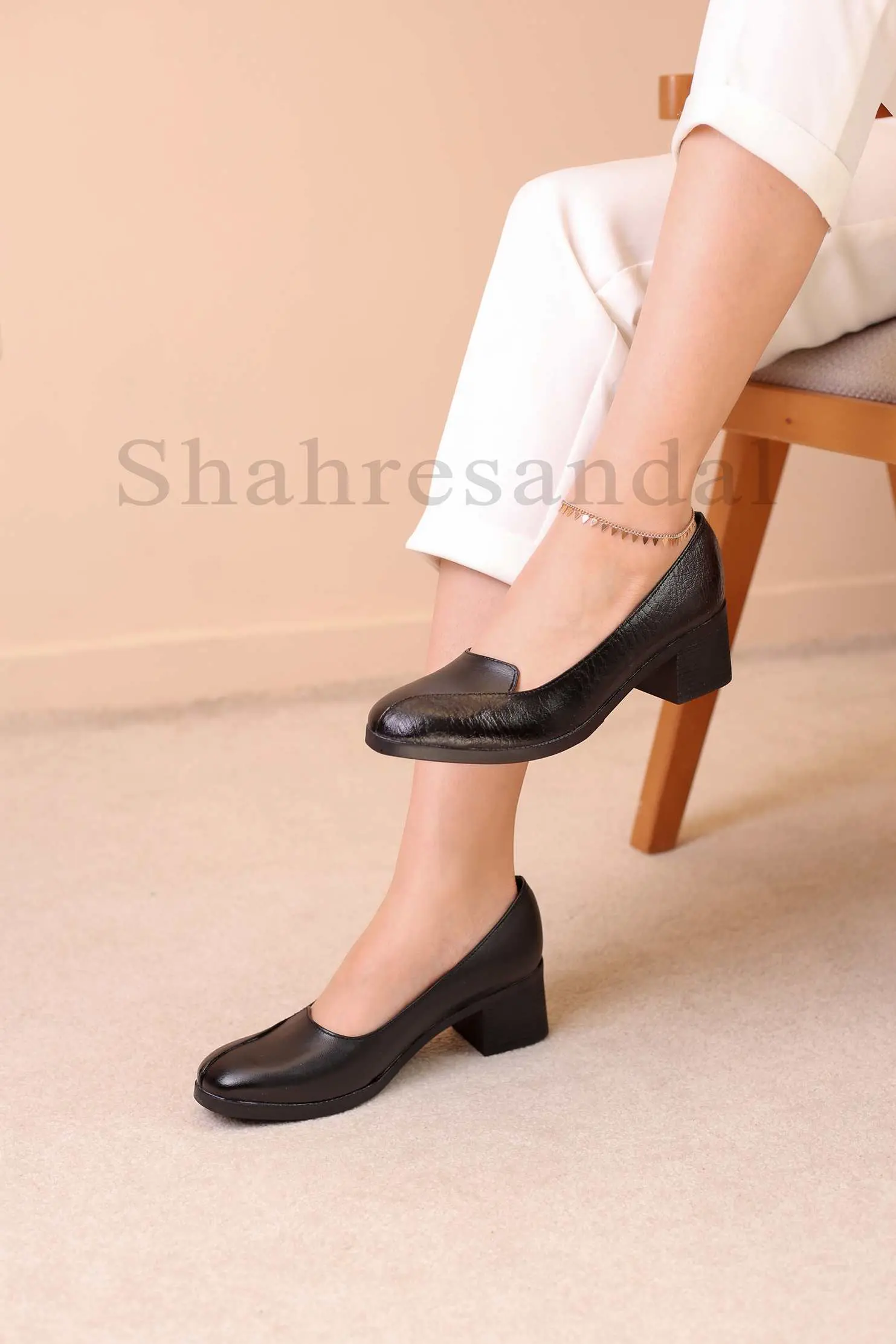 کفش پرسنلی پاشنه دار زنانه ابرو