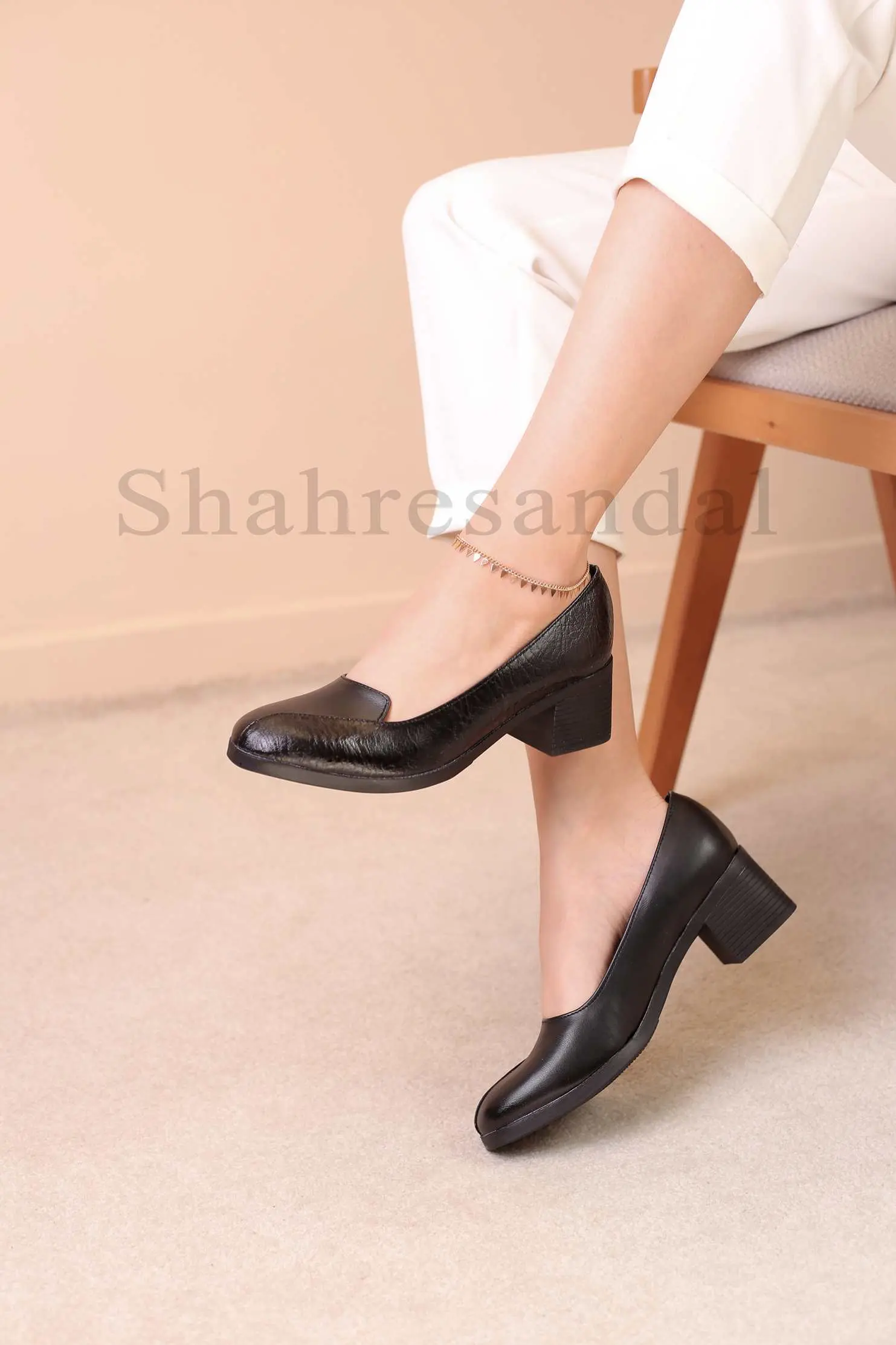 کفش پرسنلی پاشنه دار زنانه ابرو