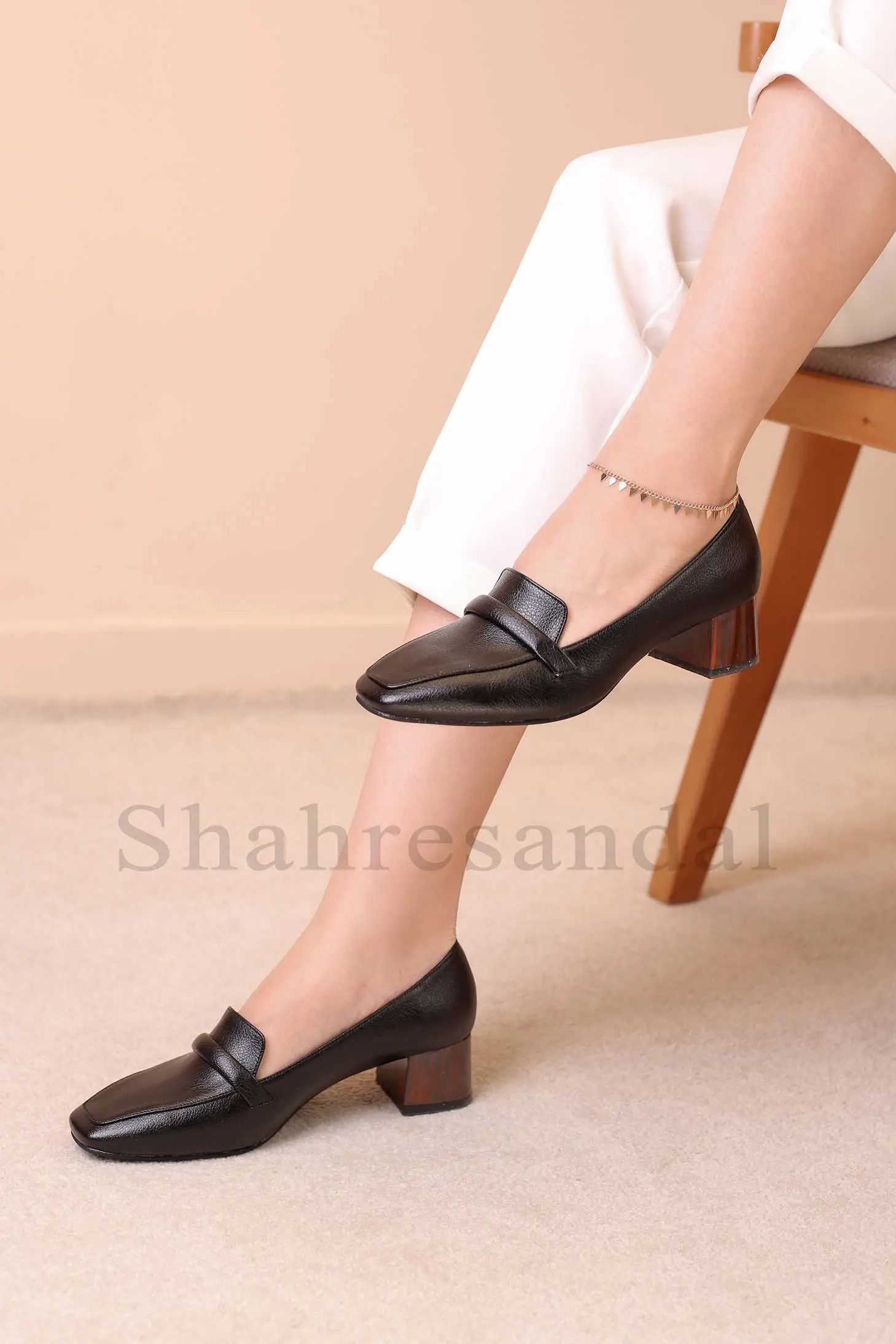 کفش پرسنلی پاشنه دار زنانه کد 1251