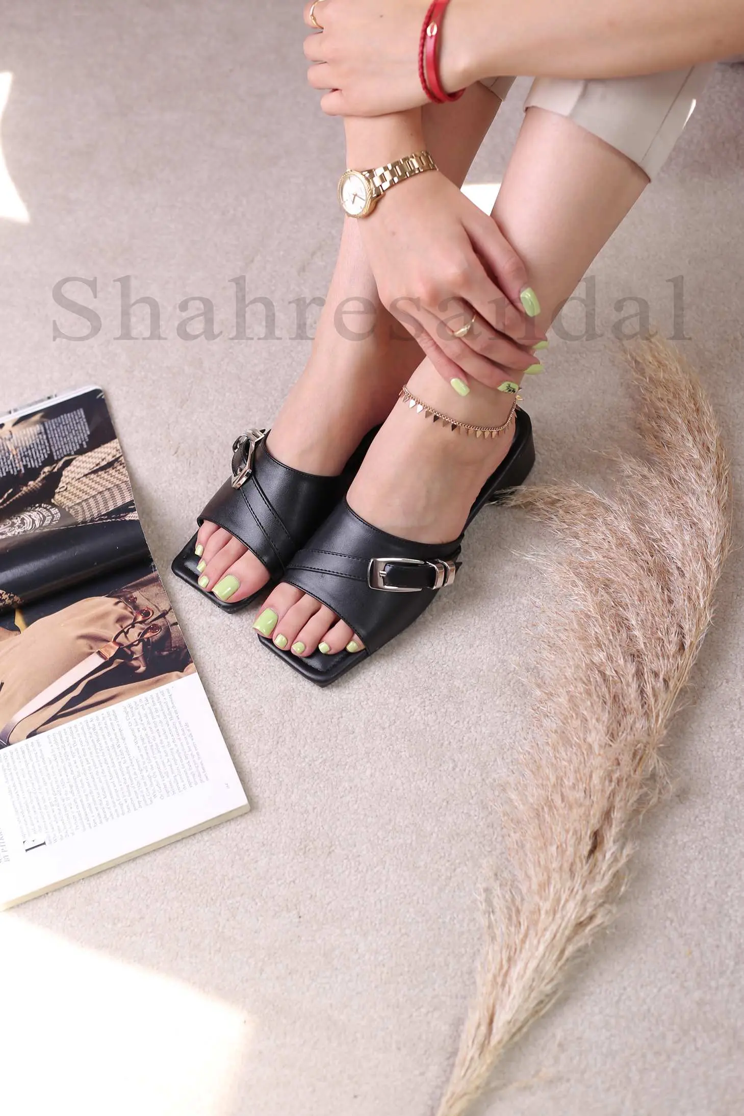 کفش صندل زنانه پاشنه دار کد 812