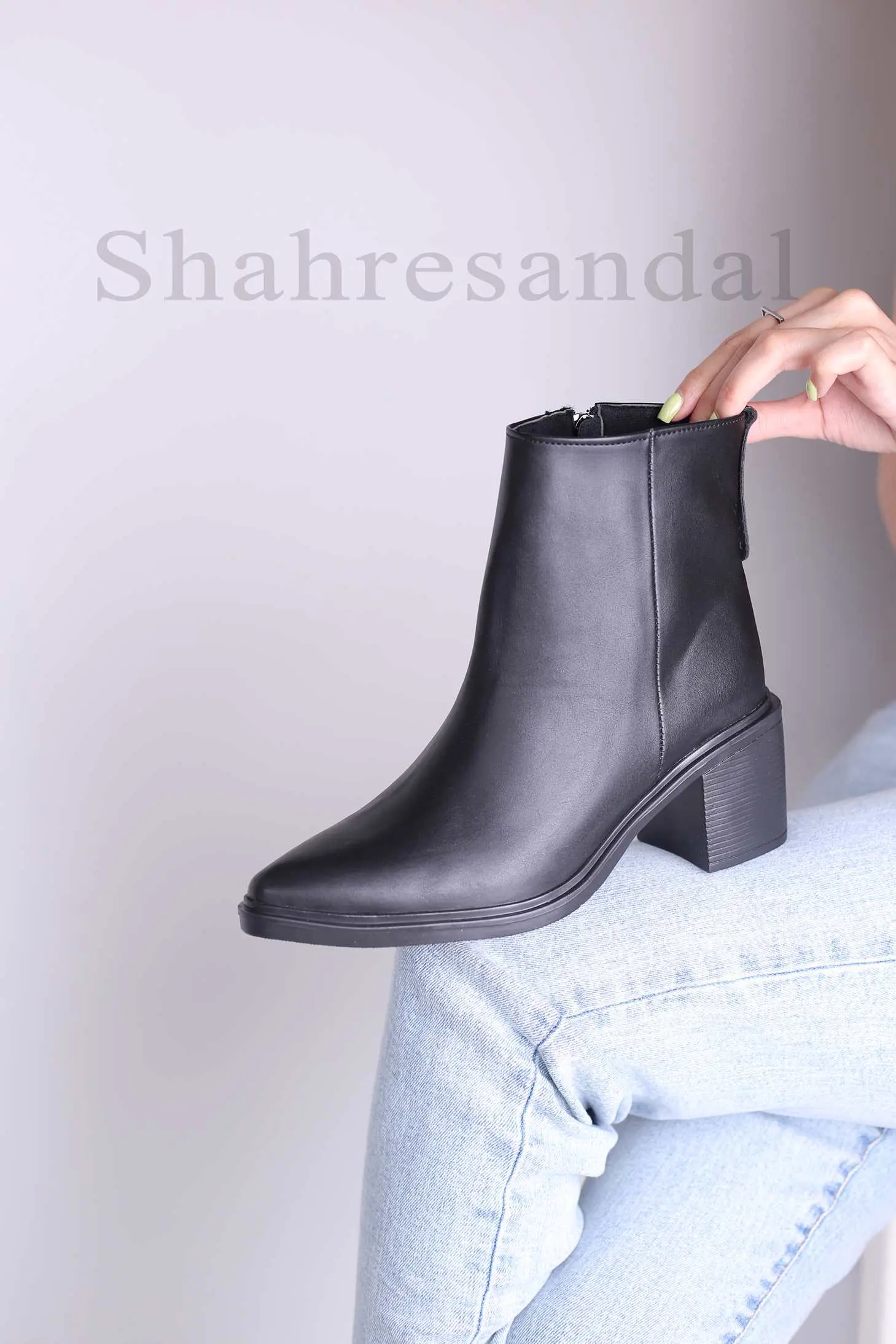 بوت پاشنه دار زنانه کد 8340