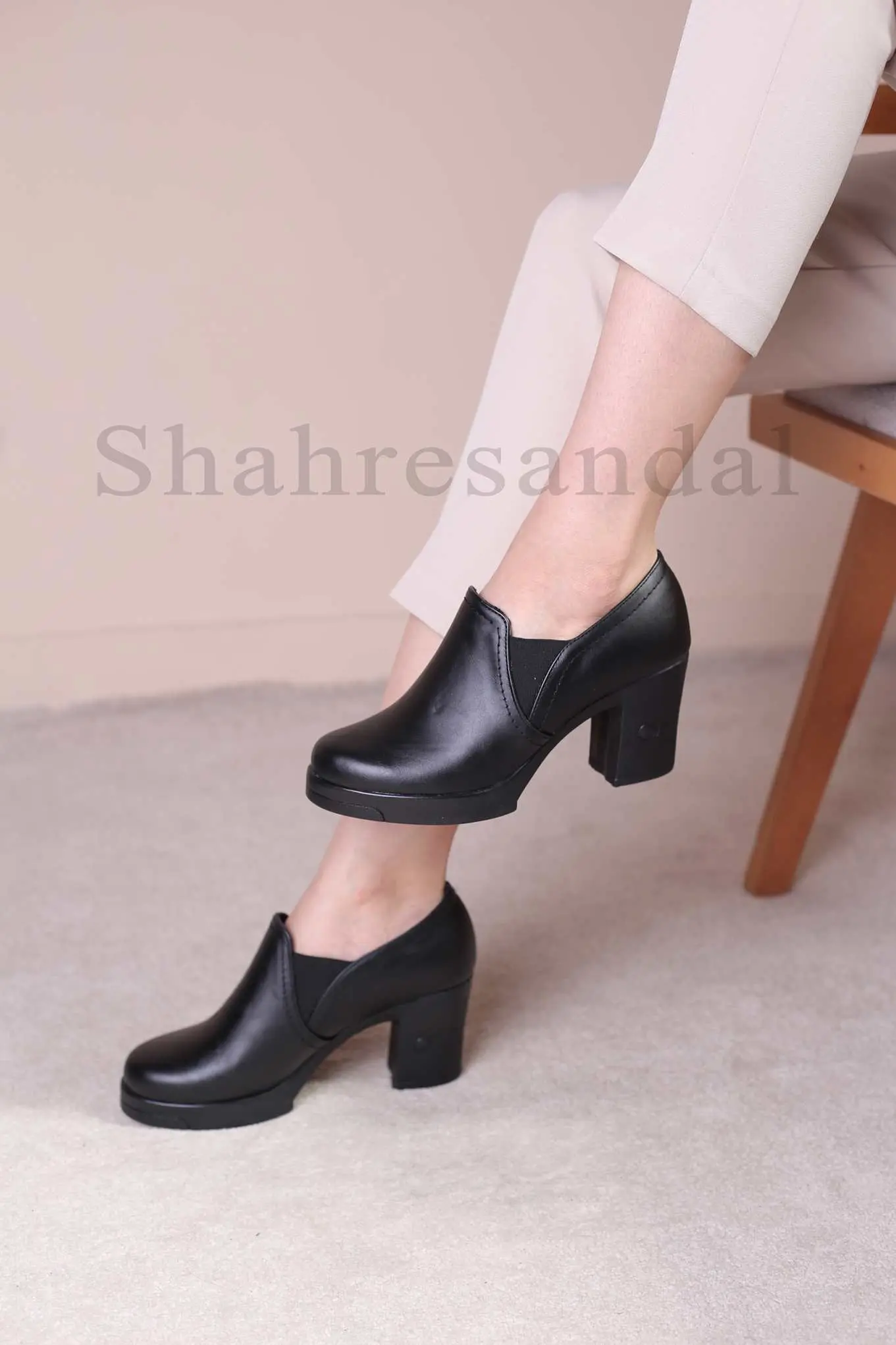 کفش پرسنلی پاشنه دار زنانه کد 1265