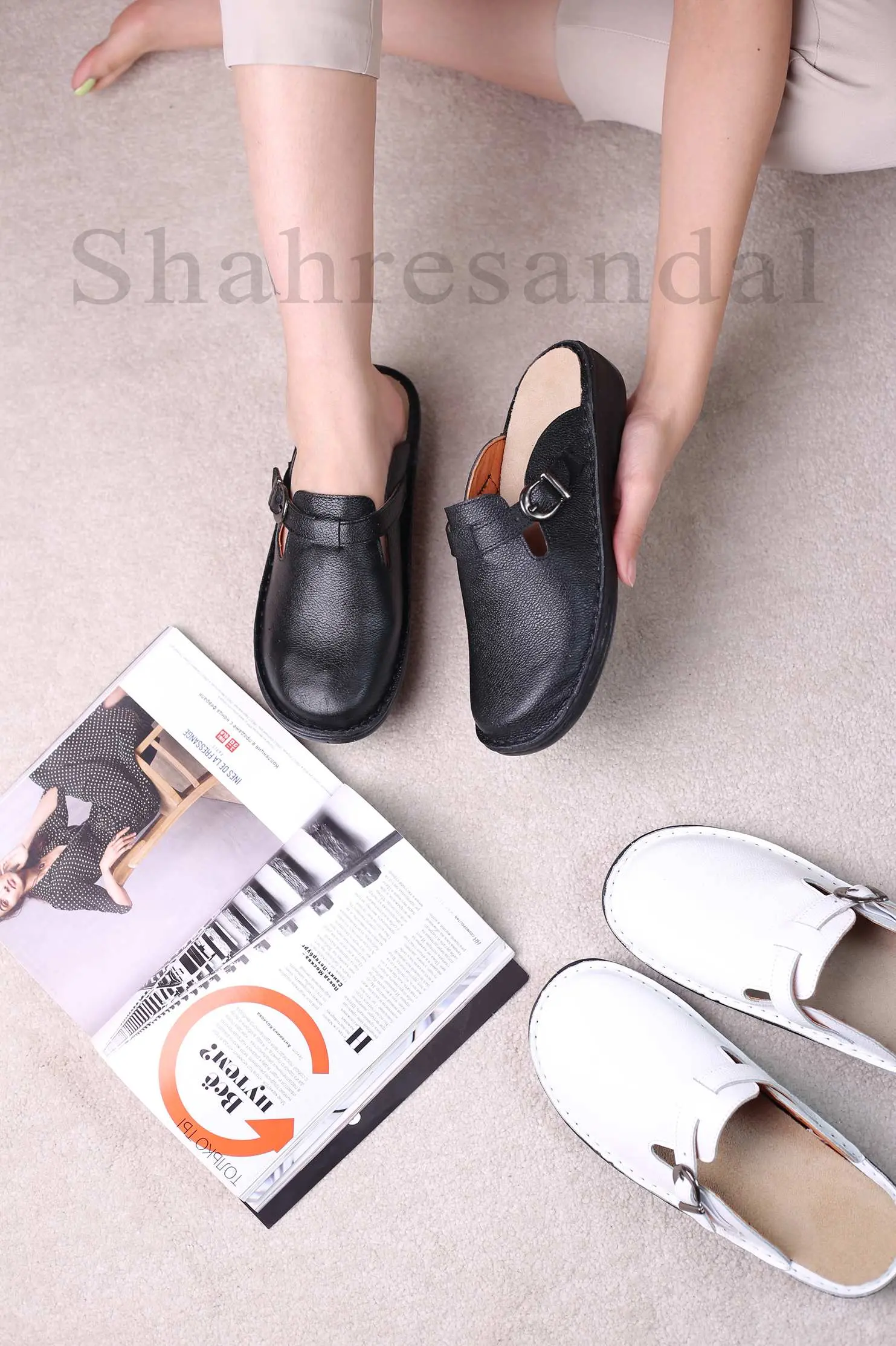 کفش صندل جلو بسته زنانه دنا کد 9001