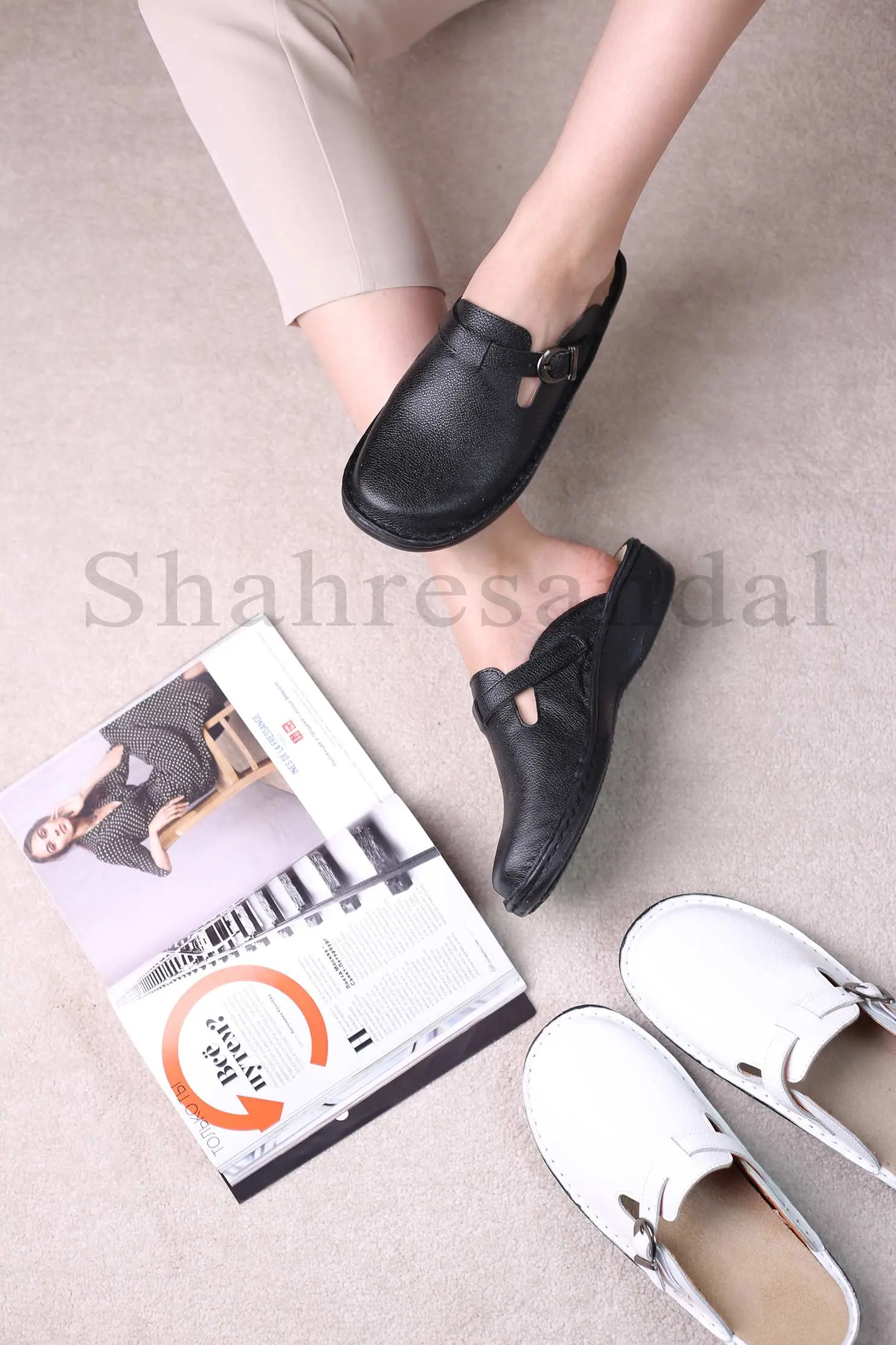 کفش صندل جلو بسته زنانه دنا کد 9001