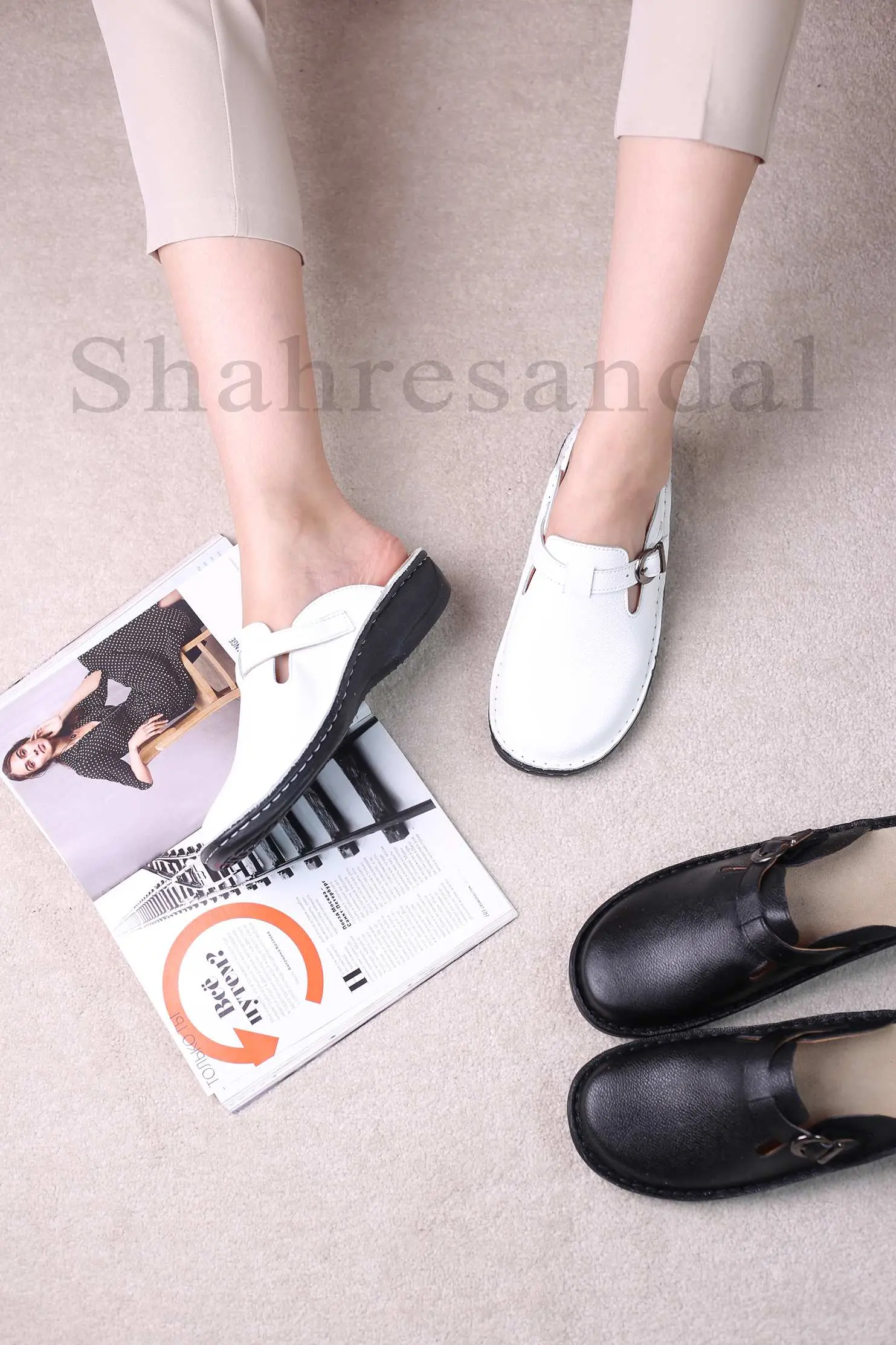 کفش صندل جلو بسته زنانه دنا کد 9001