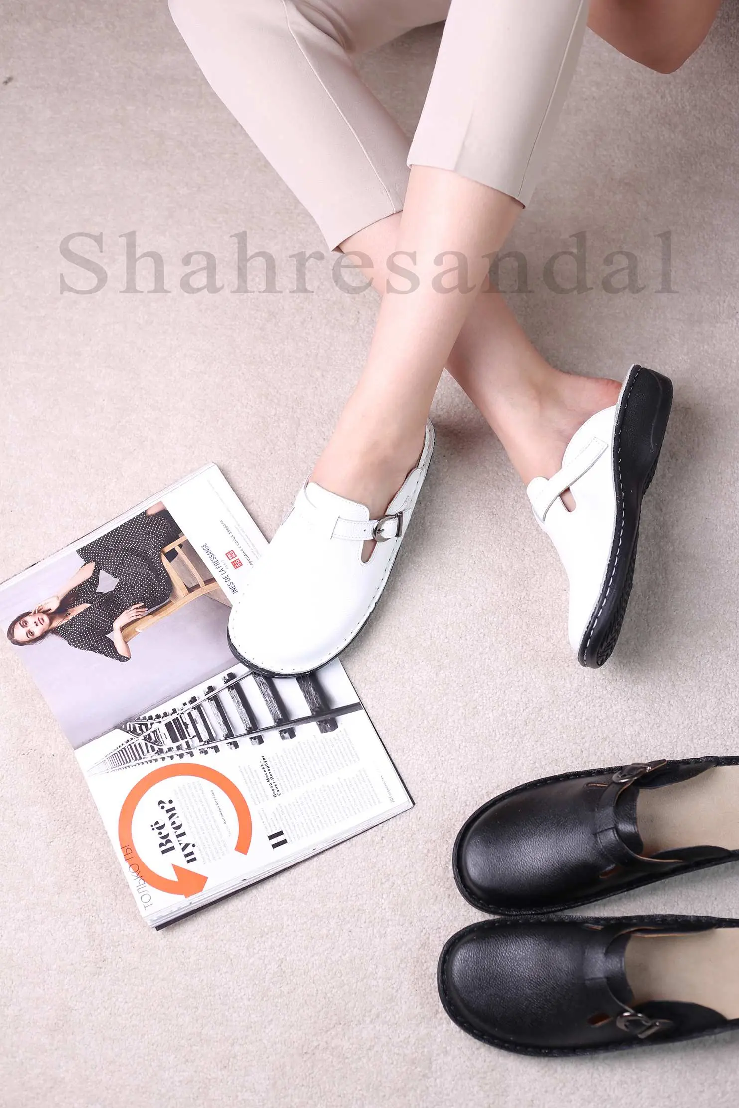 کفش صندل جلو بسته زنانه دنا کد 9001