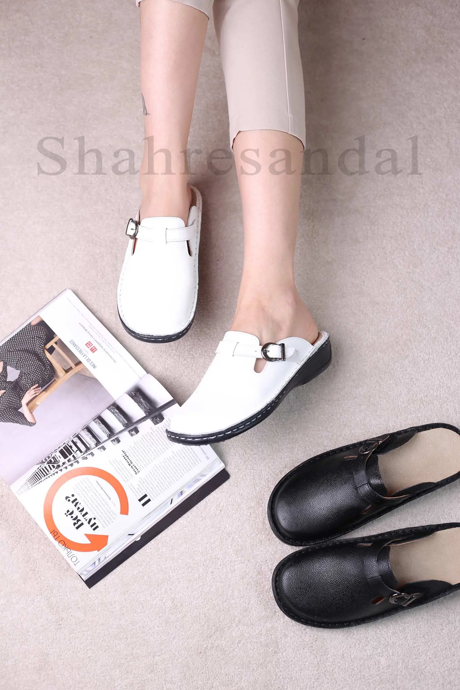 کفش صندل جلو بسته زنانه دنا کد 9001