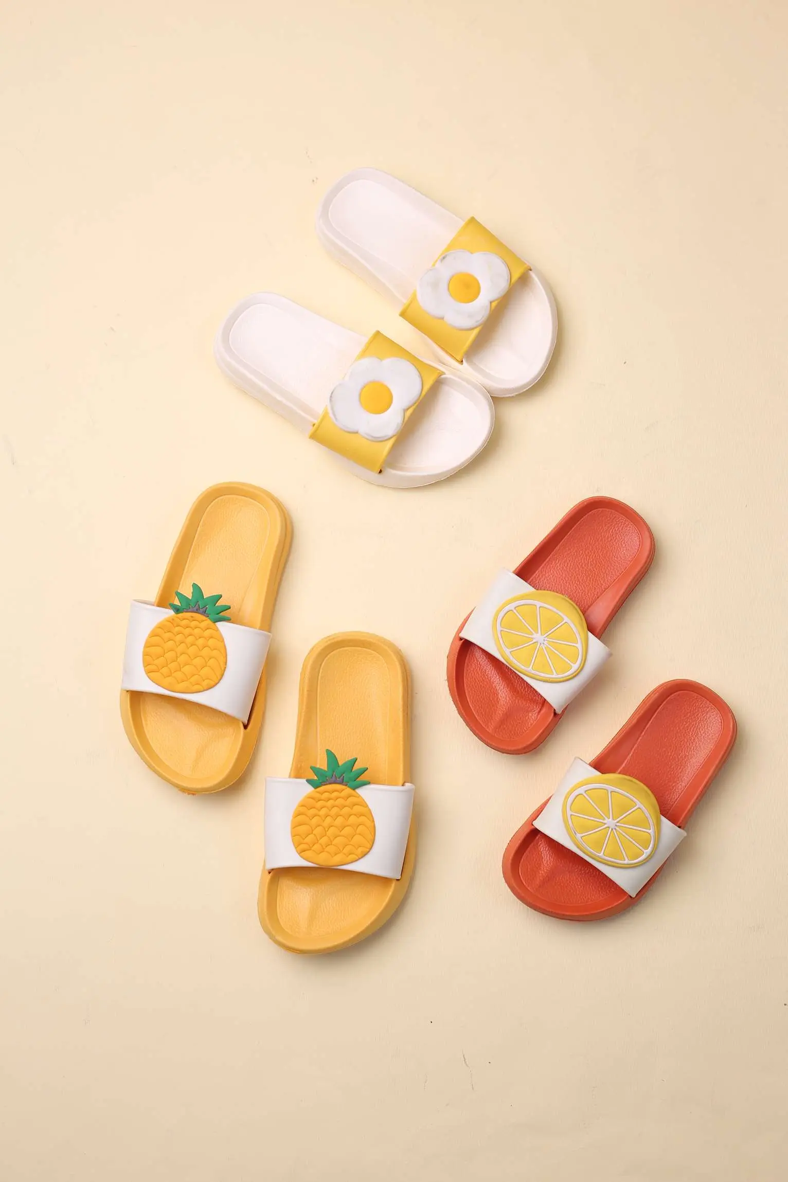 کفش صندل روفرشی بچه گانه میوه ای