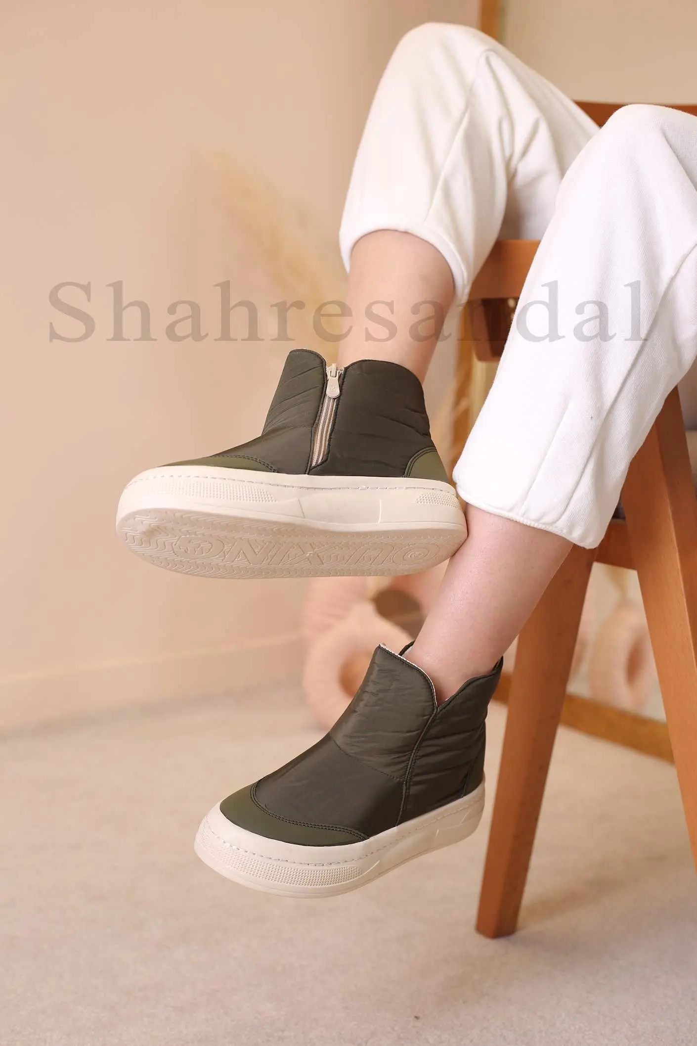 نیم بوت شمعی زنانه کد 4003