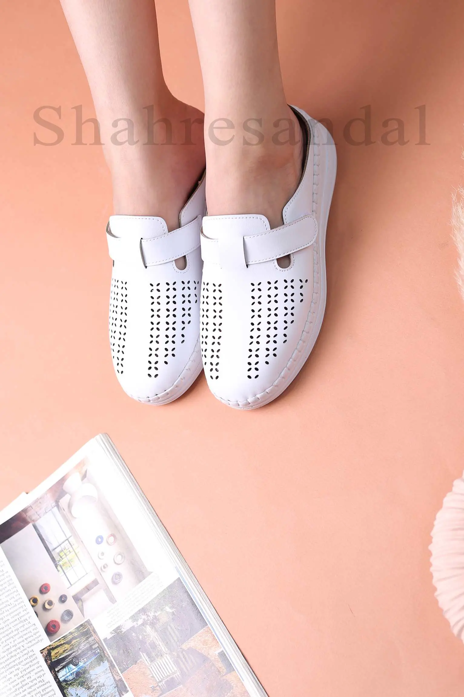 کفش صندل جلو بسته زنانه کد 911