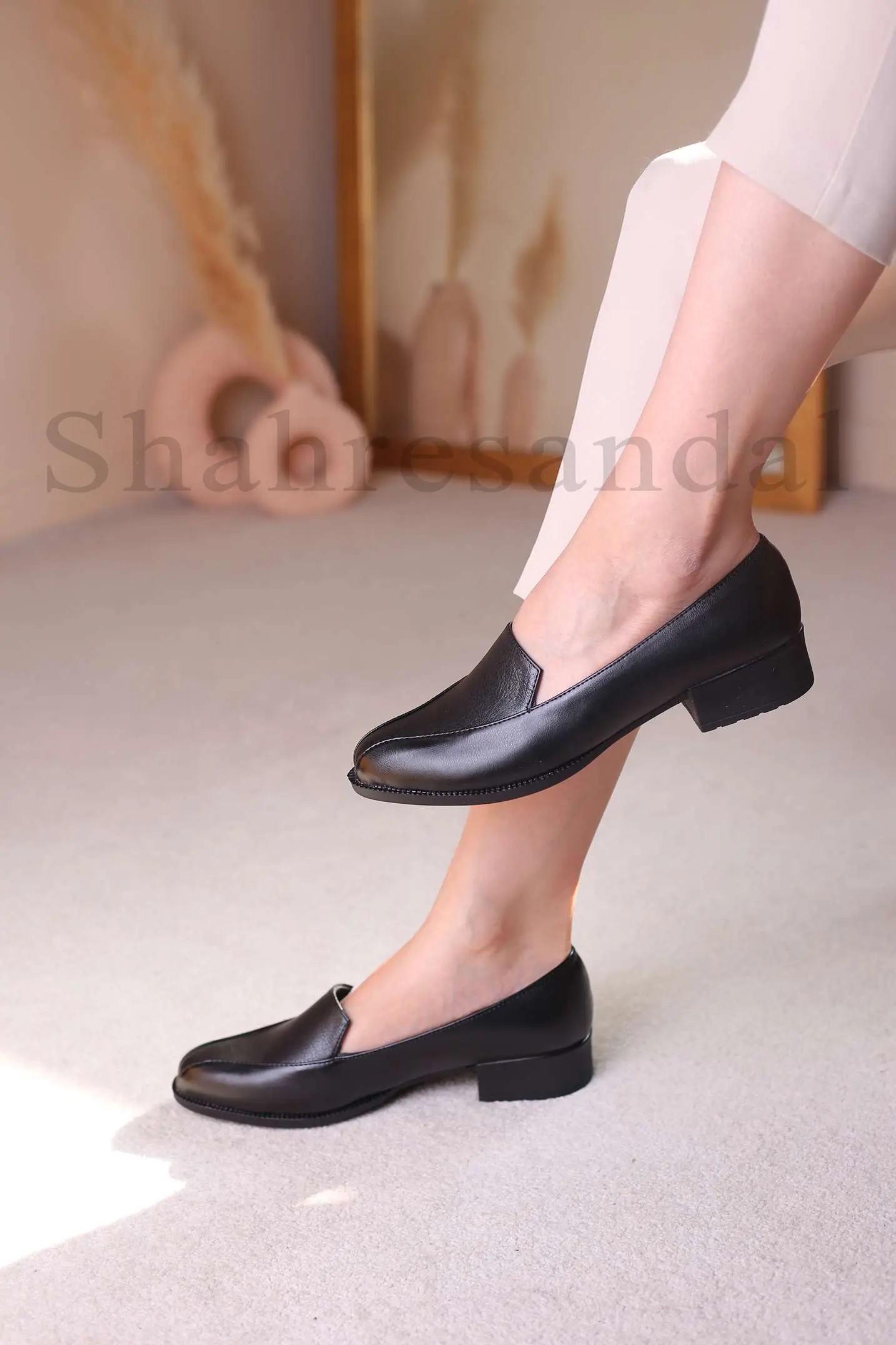 کفش پرسنلی پاشنه دار زنانه اقاقی