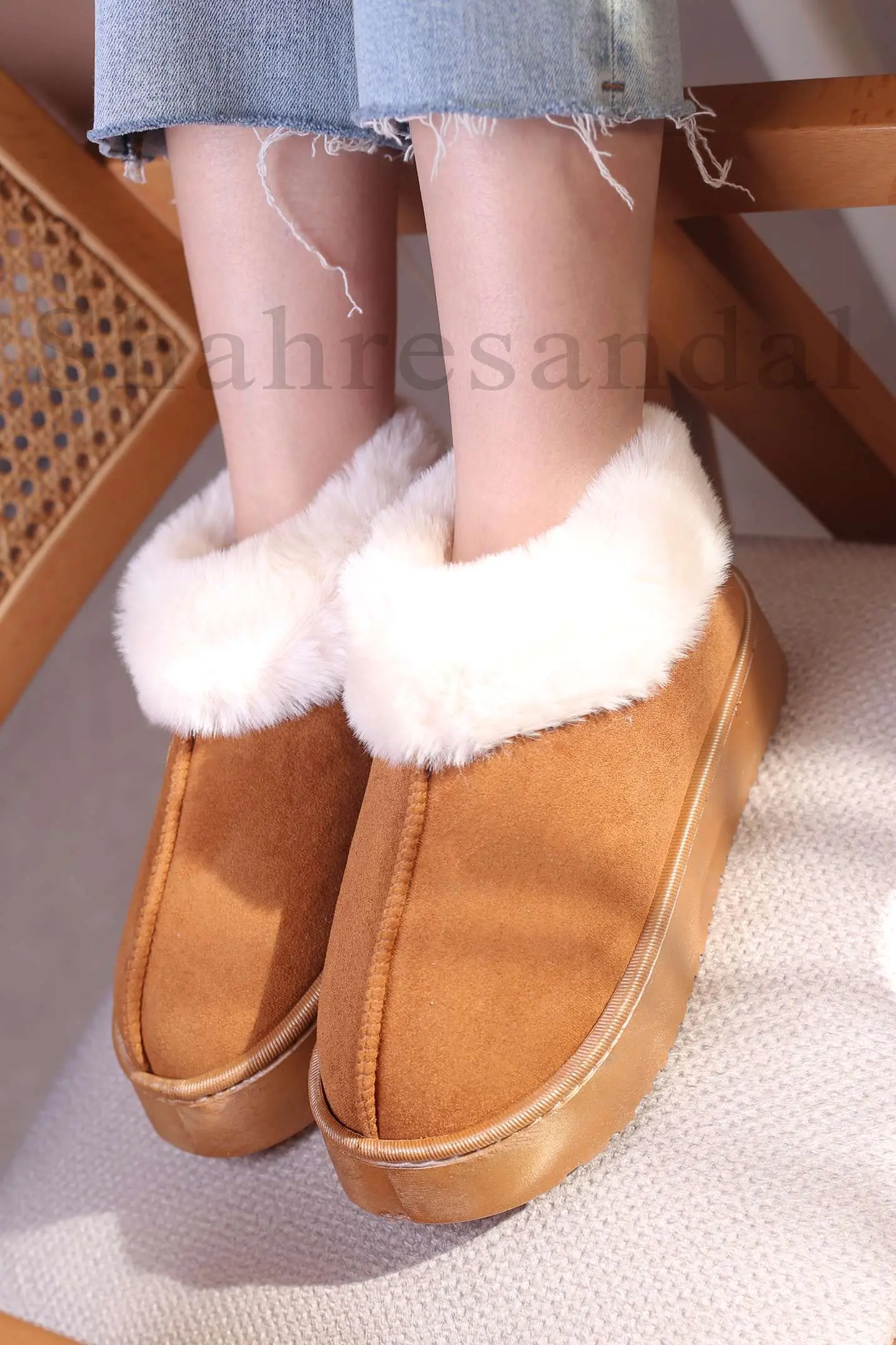 اسلیپر روفرشی ساق دار زنانه کد 2508