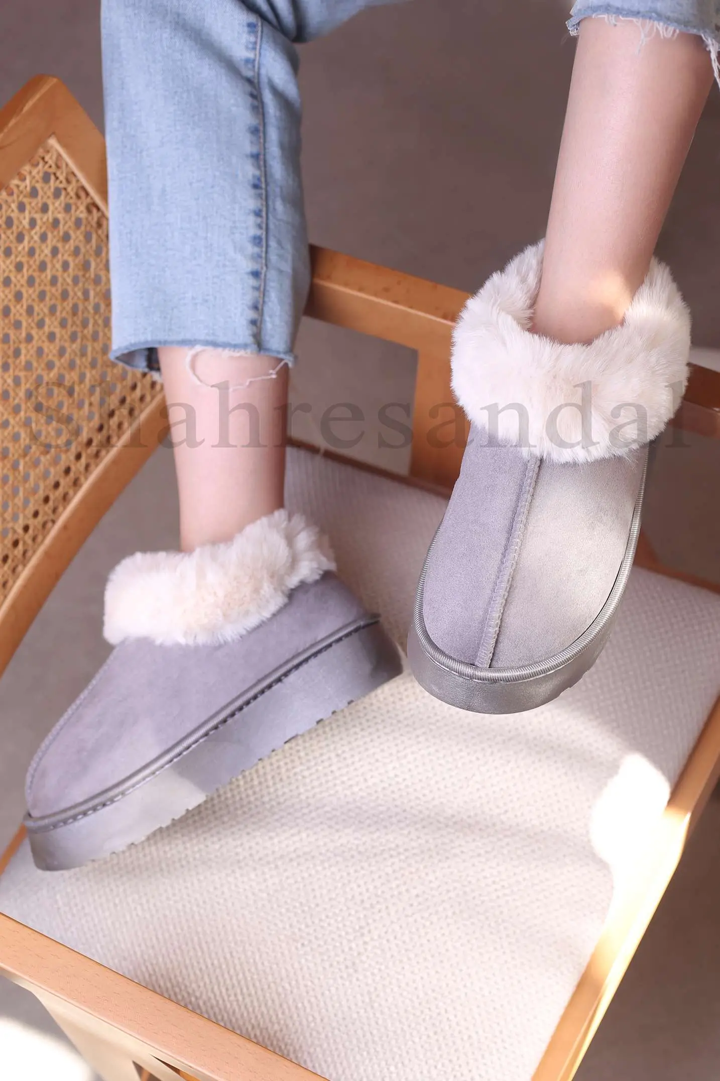 اسلیپر روفرشی ساق دار زنانه کد 2508