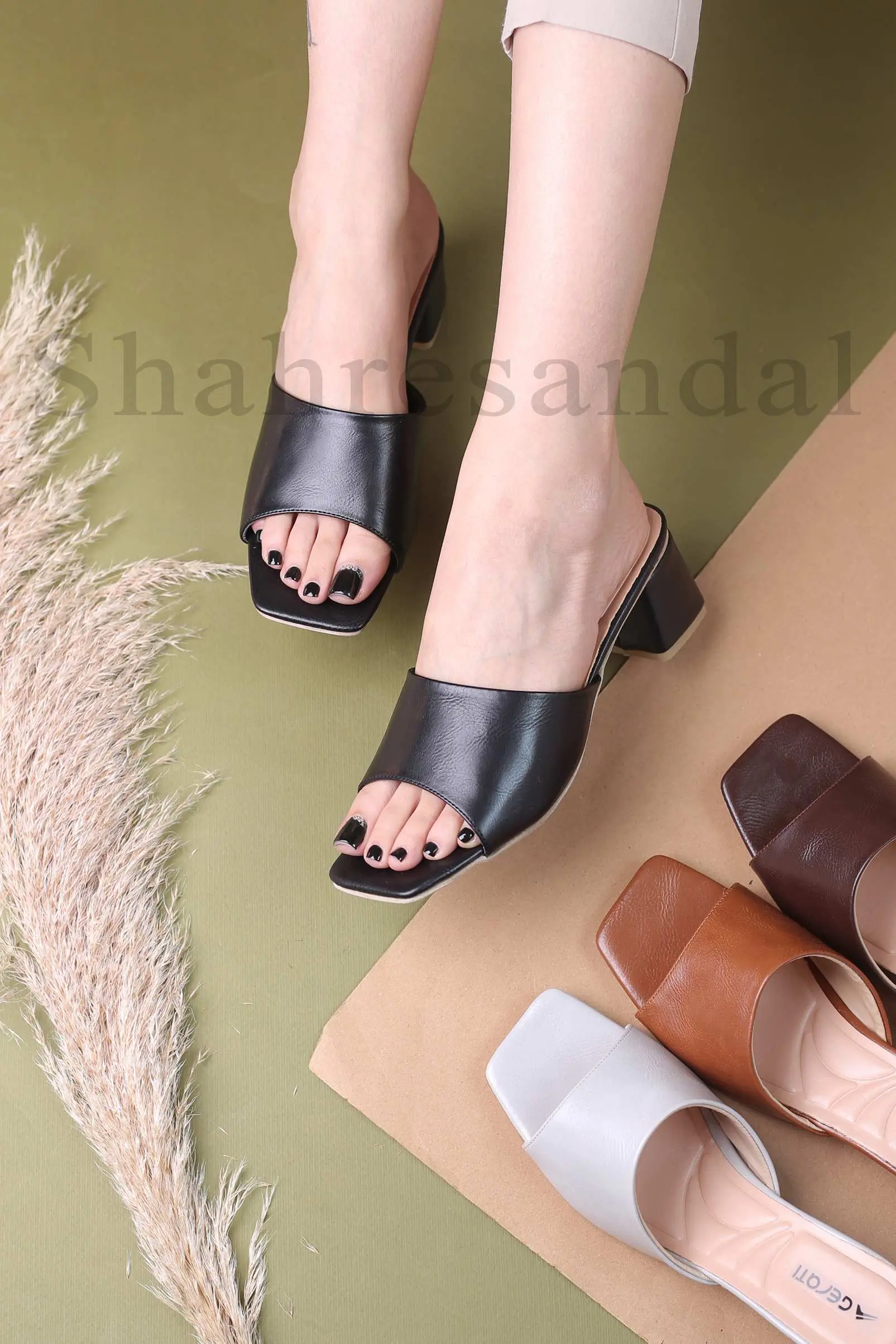 کفش صندل پاشنه دار زنانه کد 603