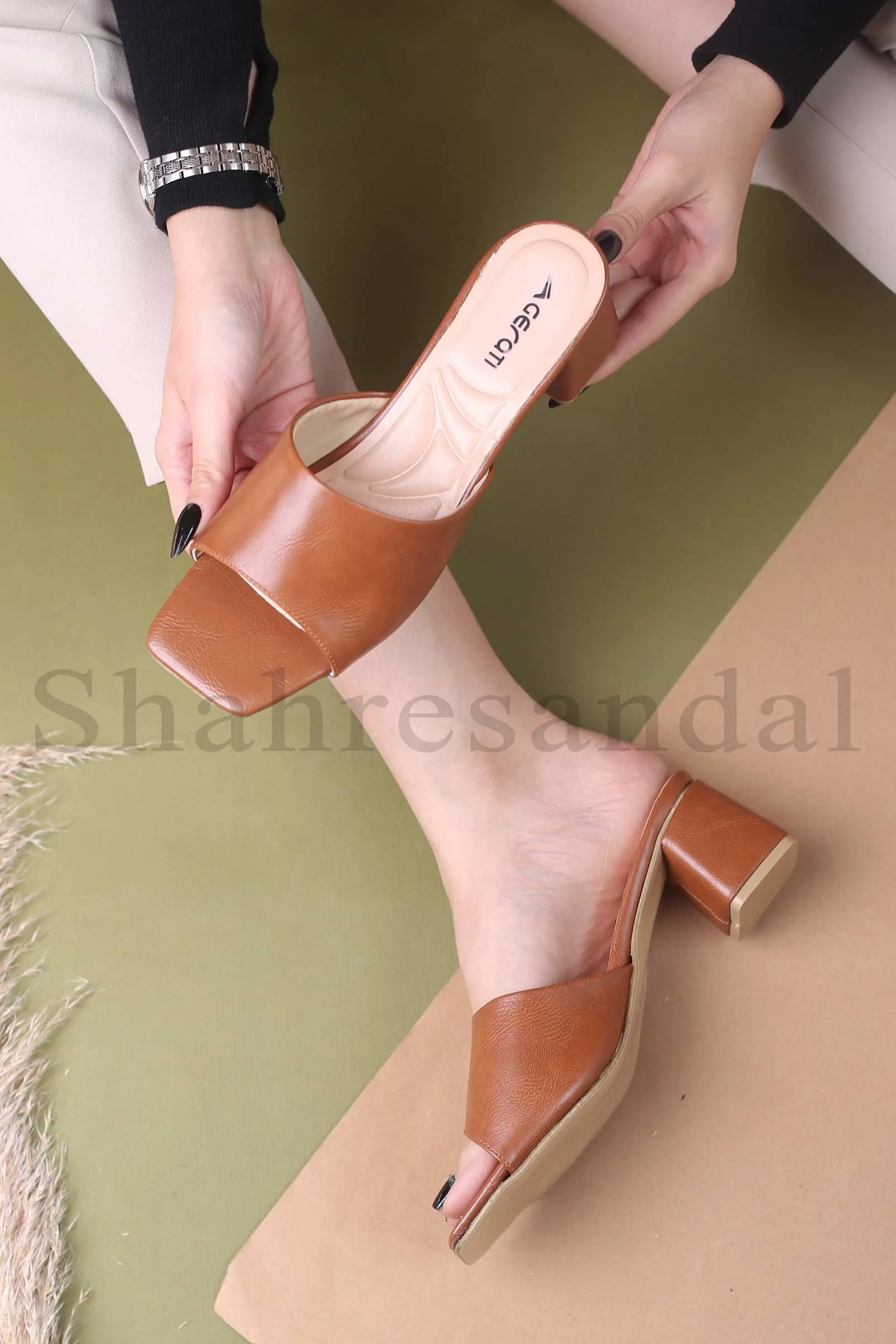 کفش صندل پاشنه دار زنانه کد 603