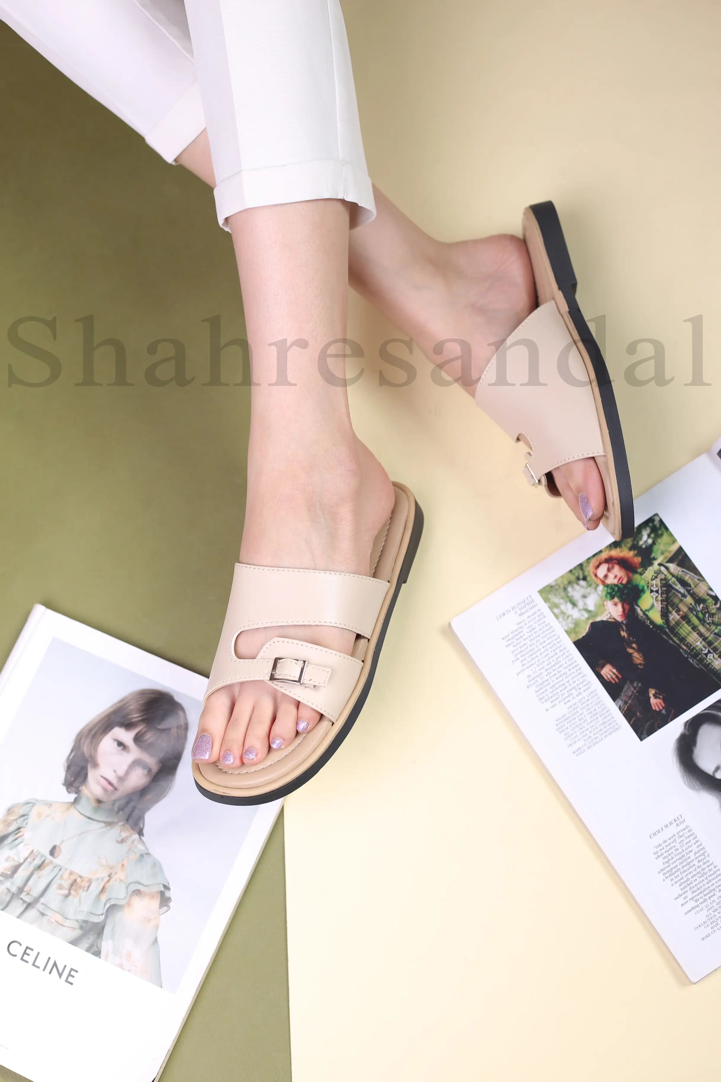 کفش صندل زنانه یاس کد 9075