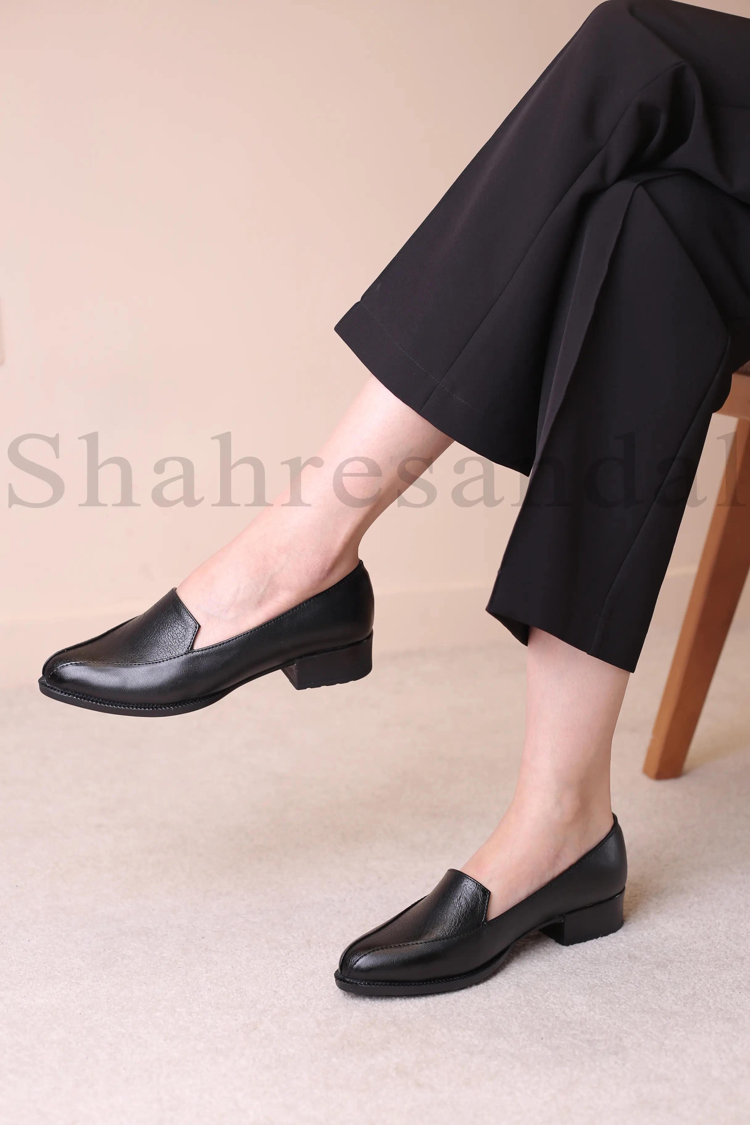 کفش پرسنلی پاشنه دار زنانه اقاقی