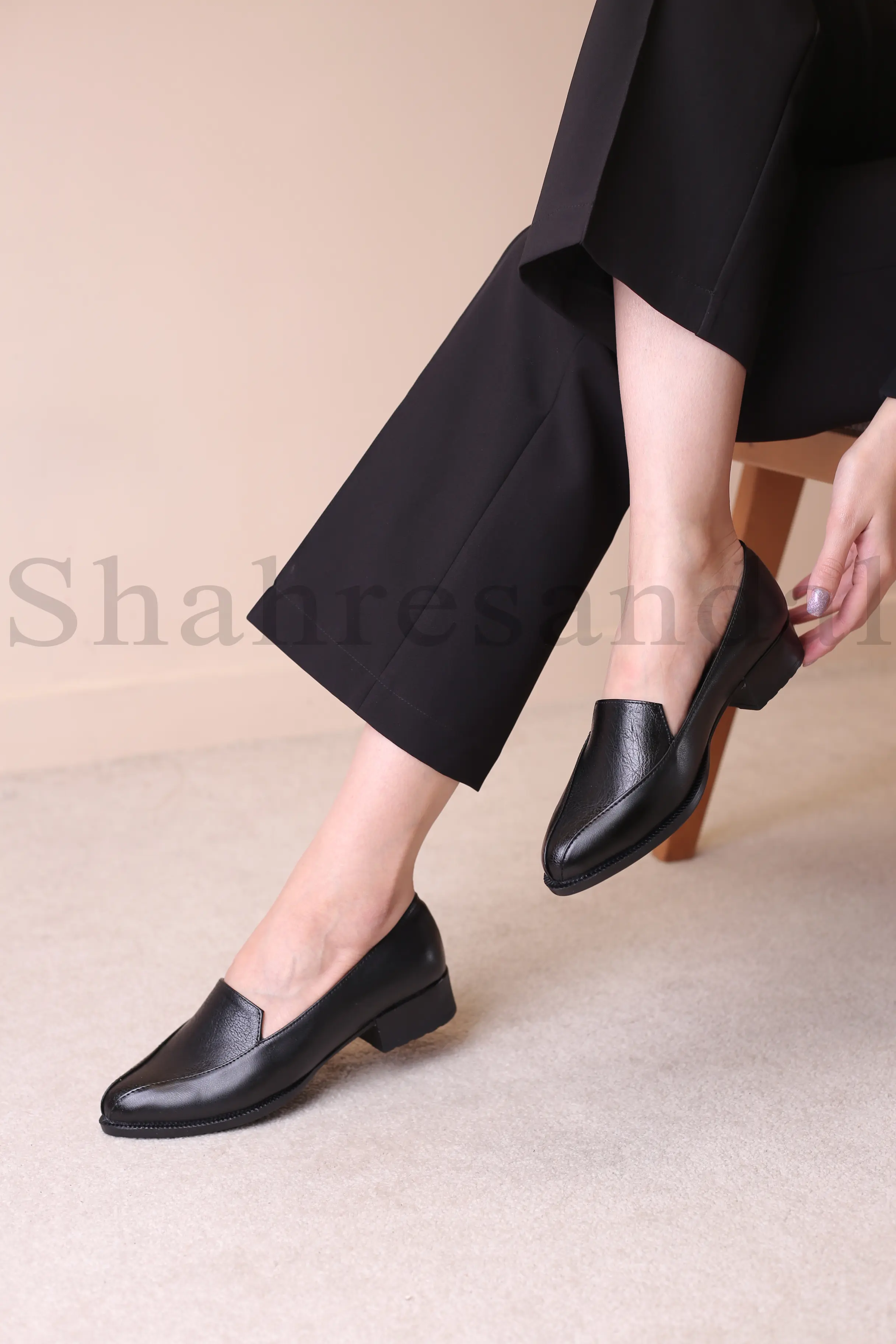 کفش پرسنلی پاشنه دار زنانه اقاقی