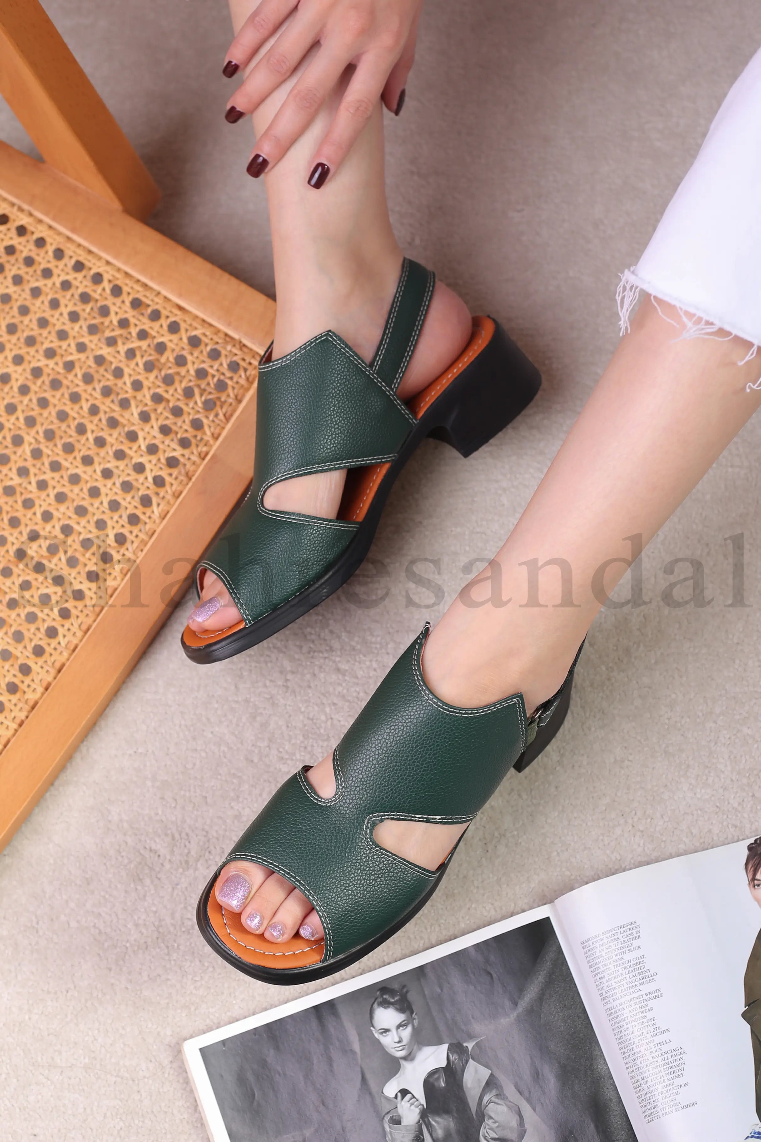 کفش صندل رکابدار زنانه کد 2075