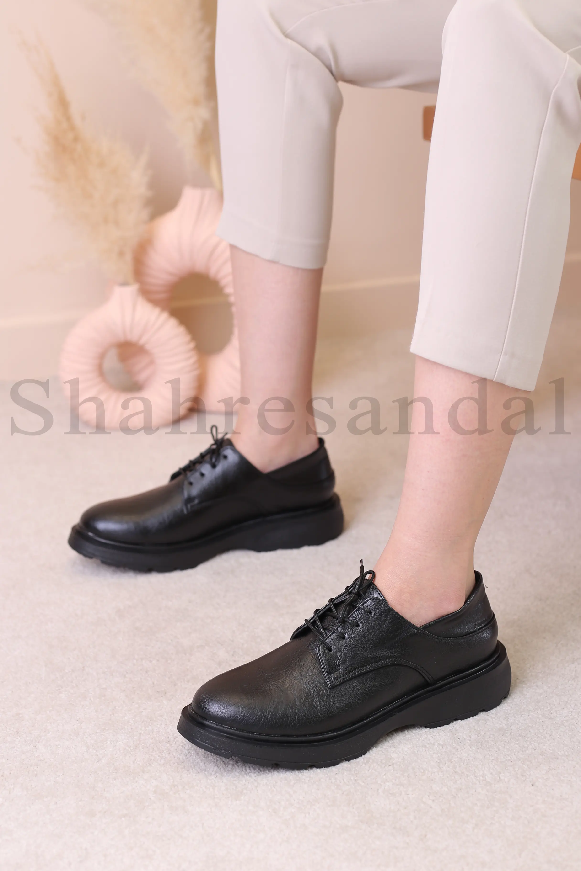 کفش کالج زنانه لوفر بندی