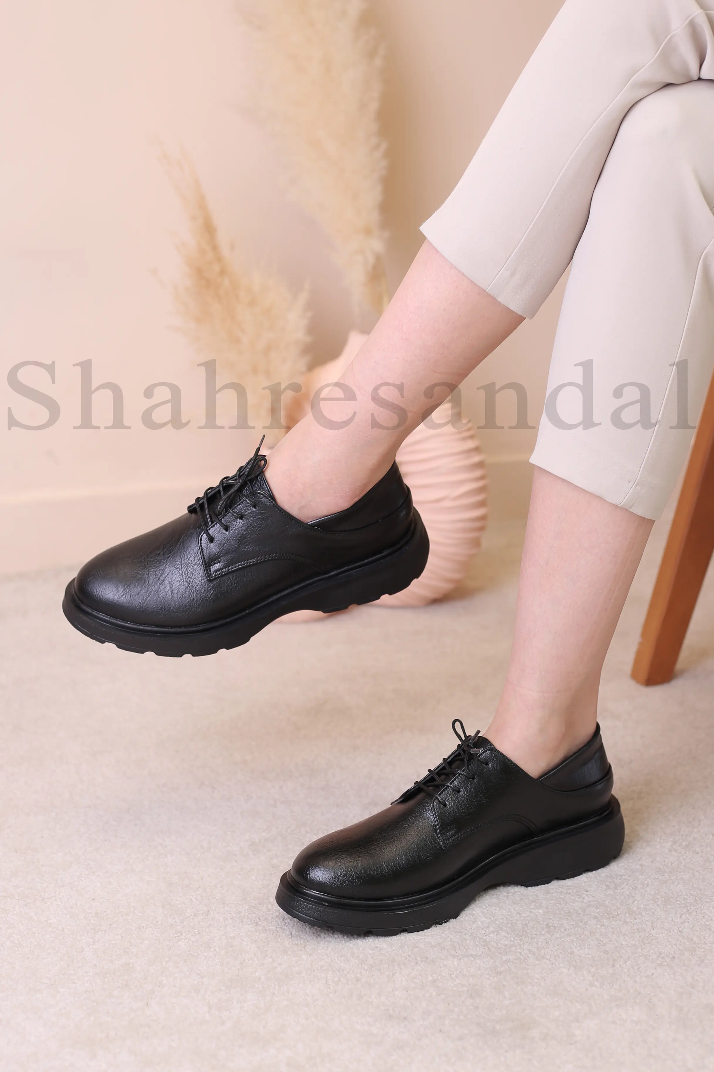 کفش کالج زنانه لوفر بندی