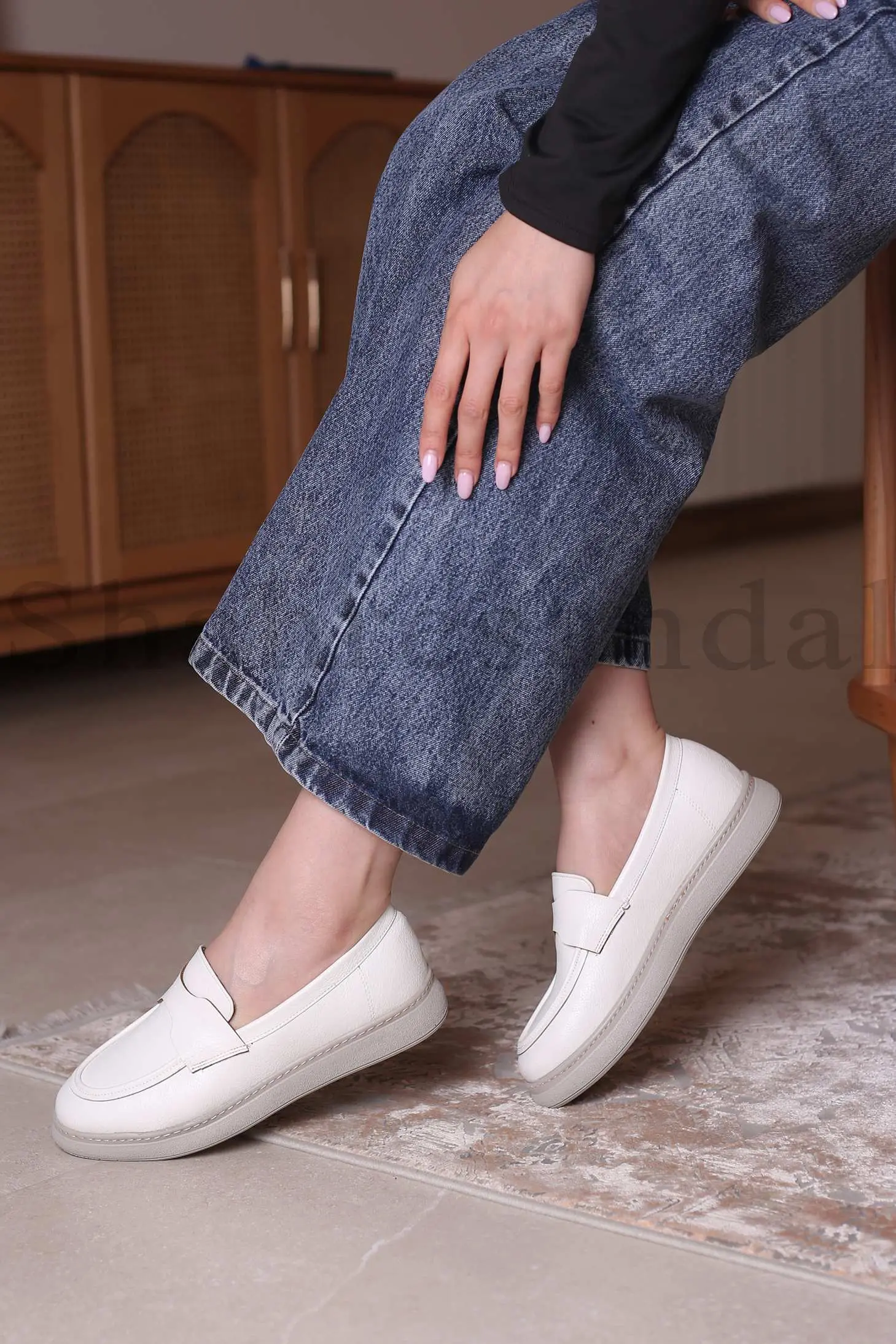 کفش کالج زنانه لبخند کد 9012