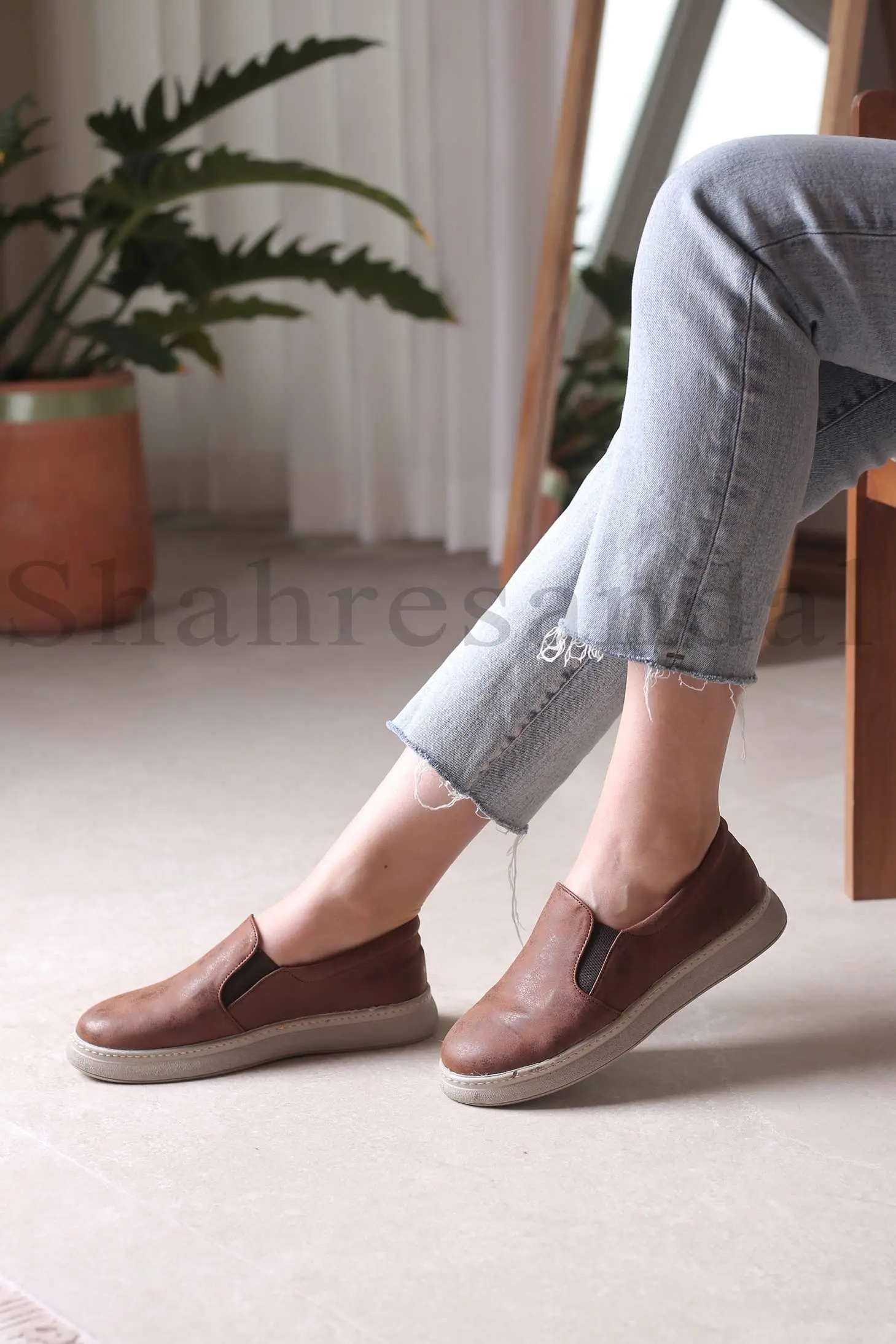 کفش کالج زنانه کد 9008