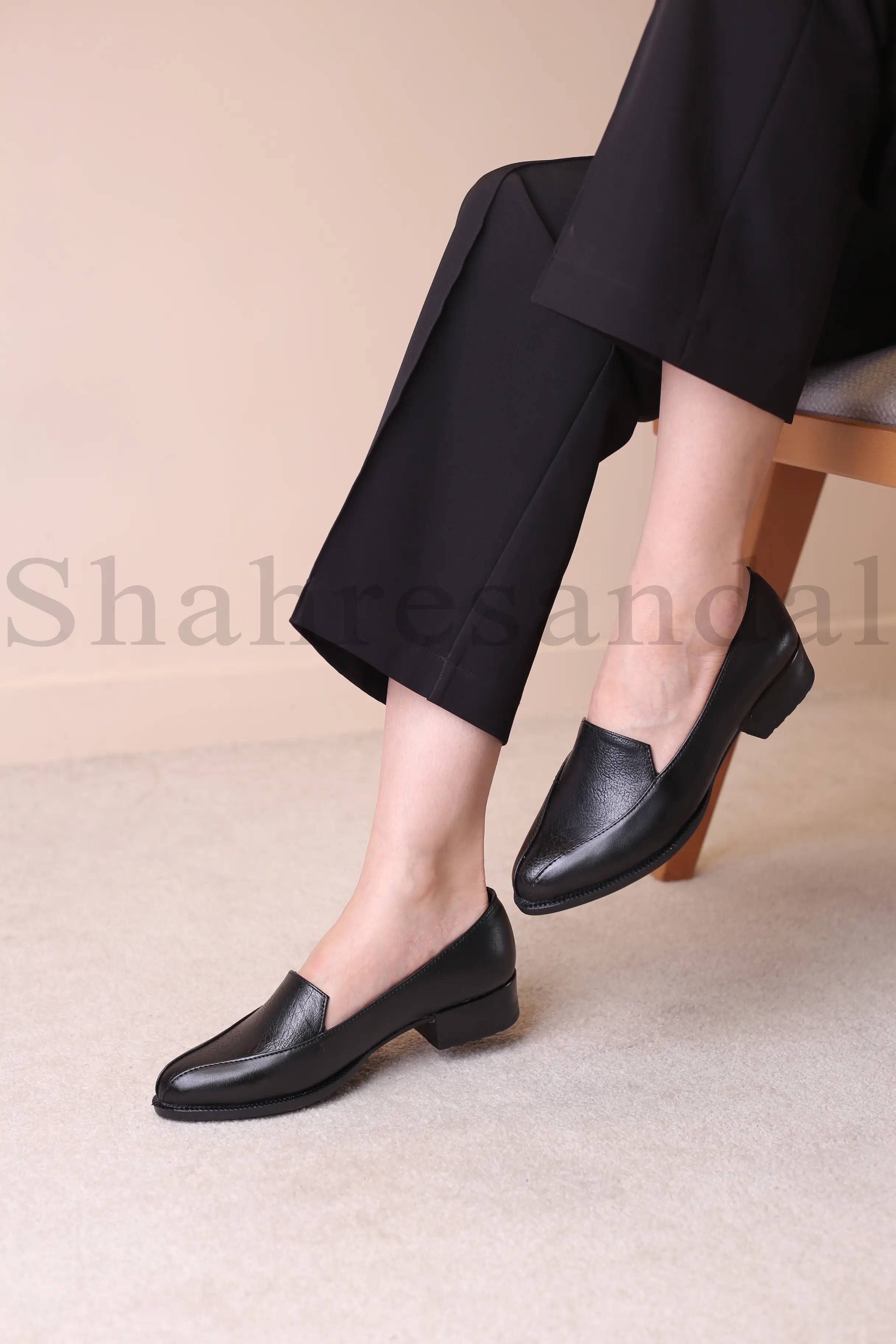 کفش پرسنلی پاشنه دار زنانه اقاقی