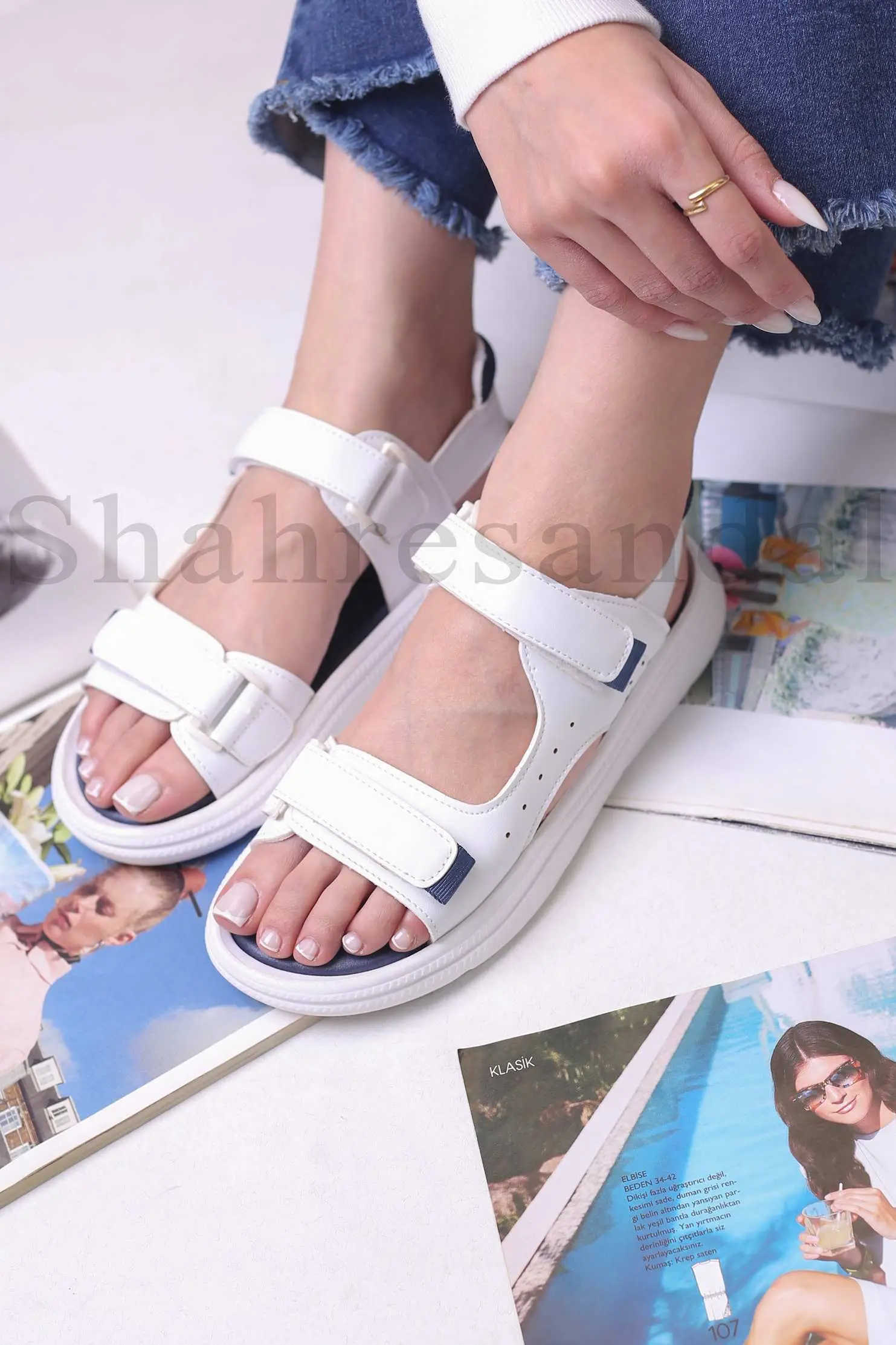 کفش صندل رکابدار زنانه توکا