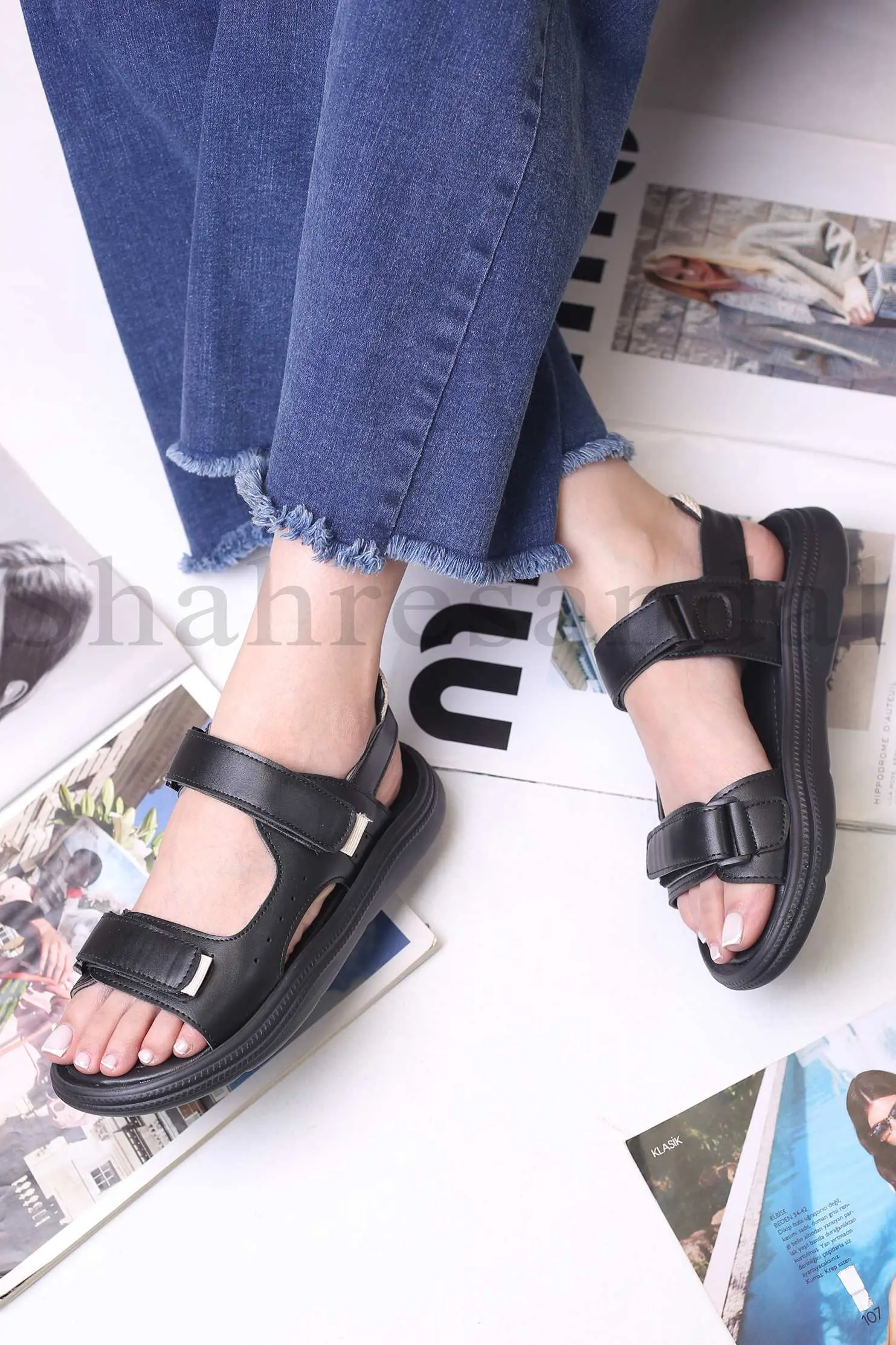 کفش صندل رکابدار زنانه توکا