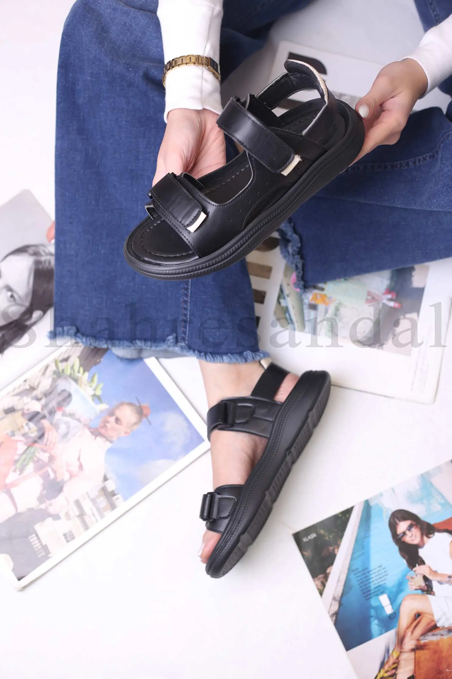 کفش صندل رکابدار زنانه توکا