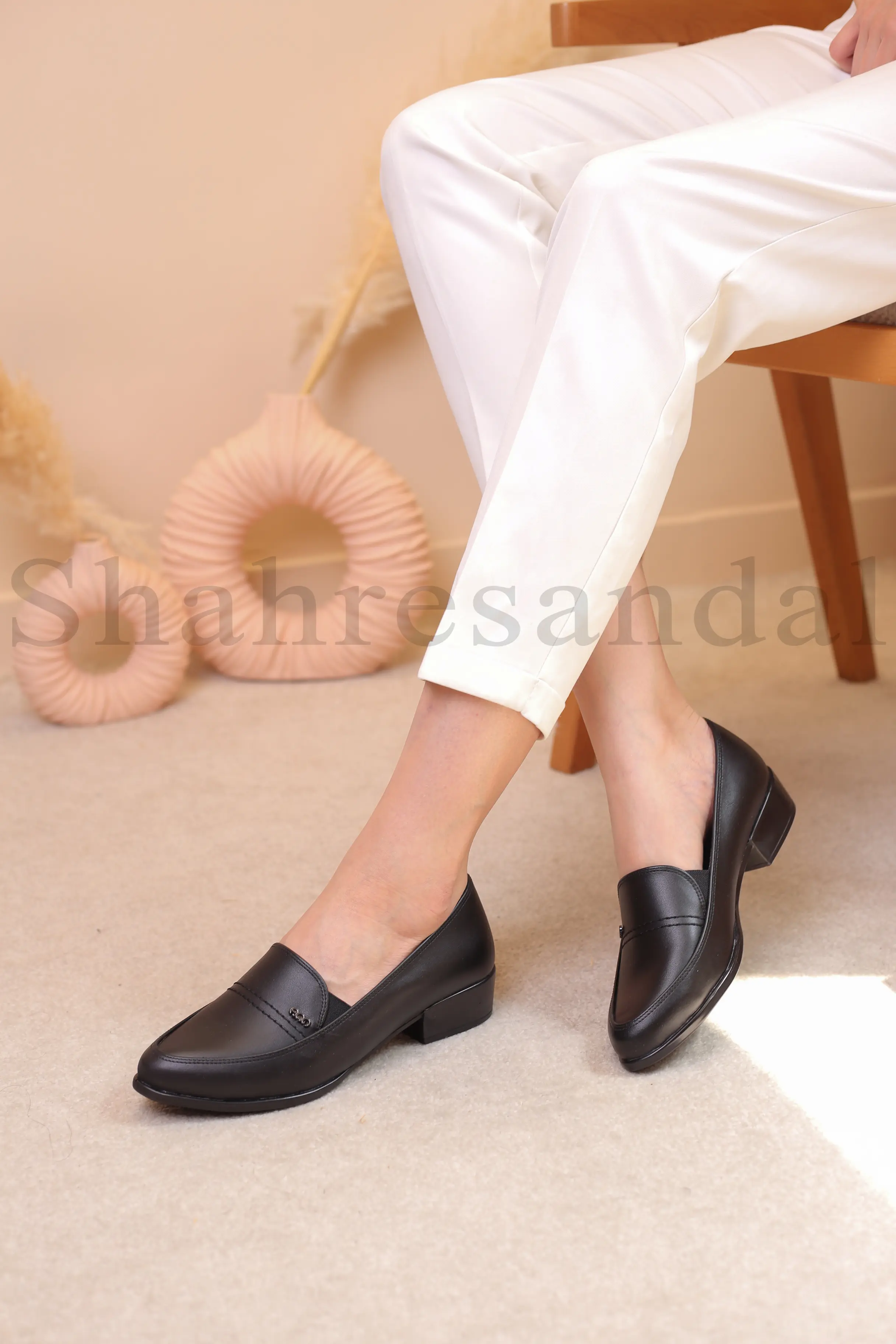 کفش پرسنلی پاشنه دار زنانه نگین