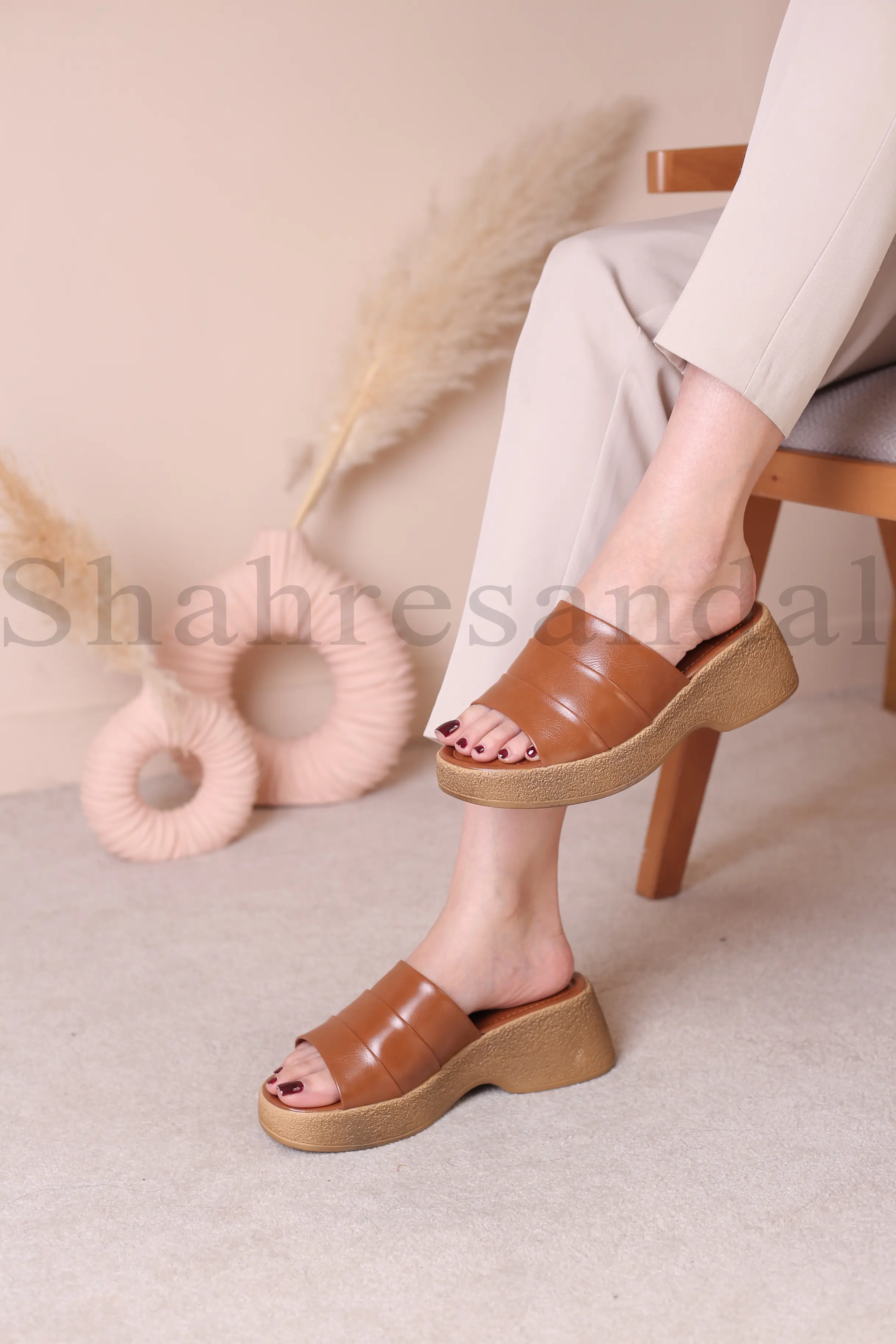 کفش صندل لژدار زنانه کد 0015