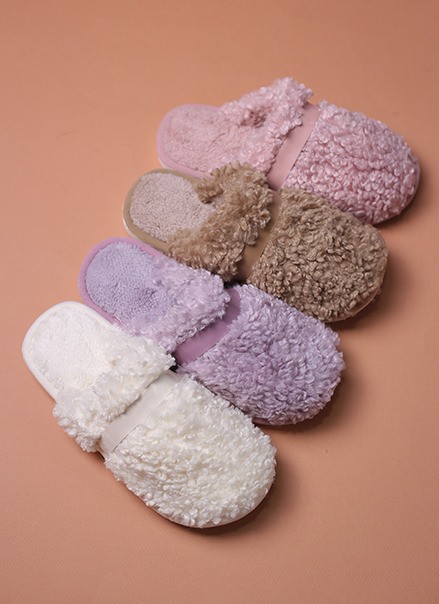 پاپوش جلو بسته زنانه ببعی پشمالو