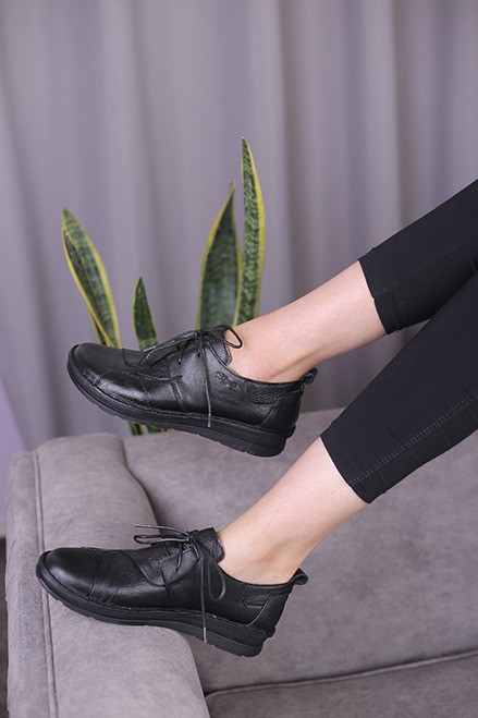 کفش چرم زنانه کد 306