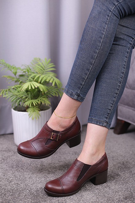 کفش چرم زنانه هوگو