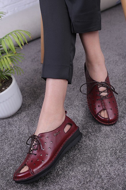 کفش چرم زنانه کد242