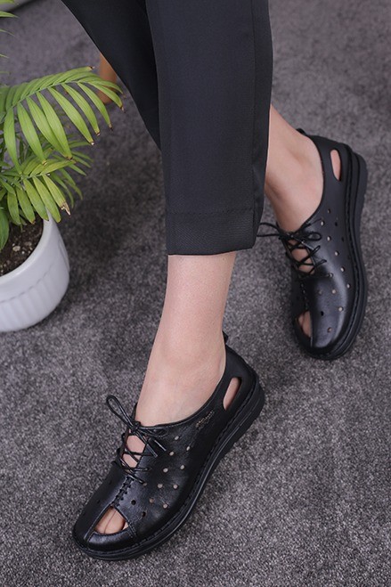 کفش چرم زنانه کد242