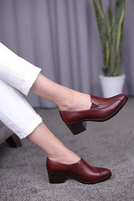 کفش چرم زنانه کد1034